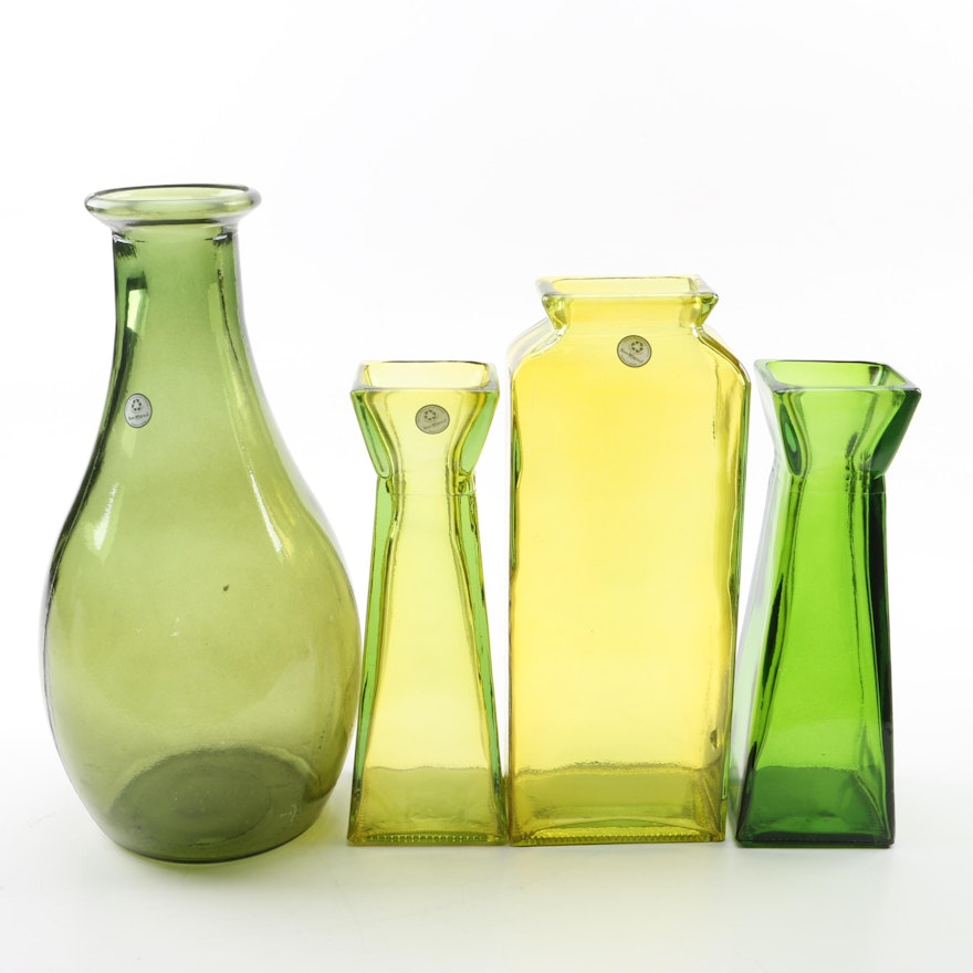 San Miguel Spanish Recycled Glass Vases