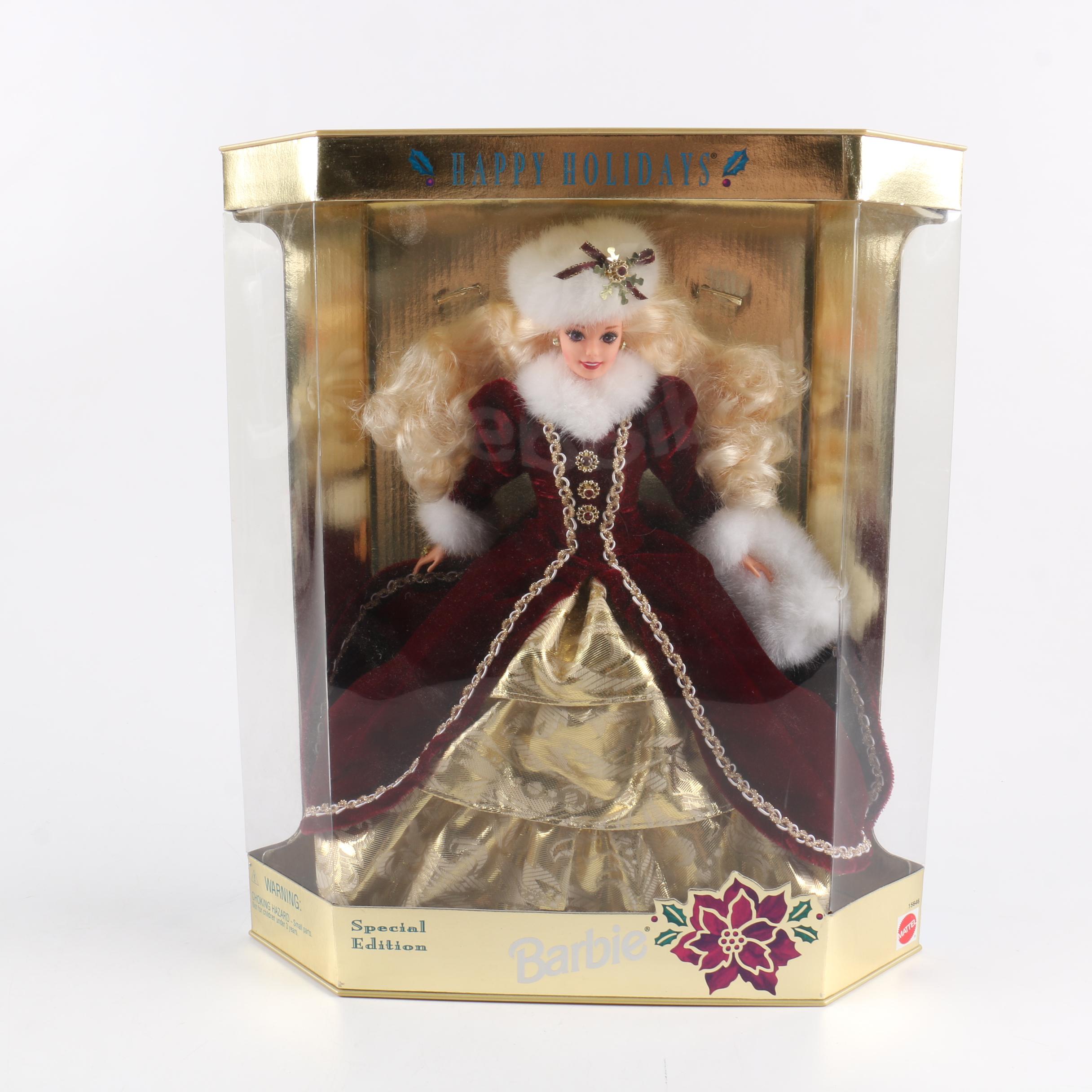 Collector's Happy Holidays and Society Style Barbies