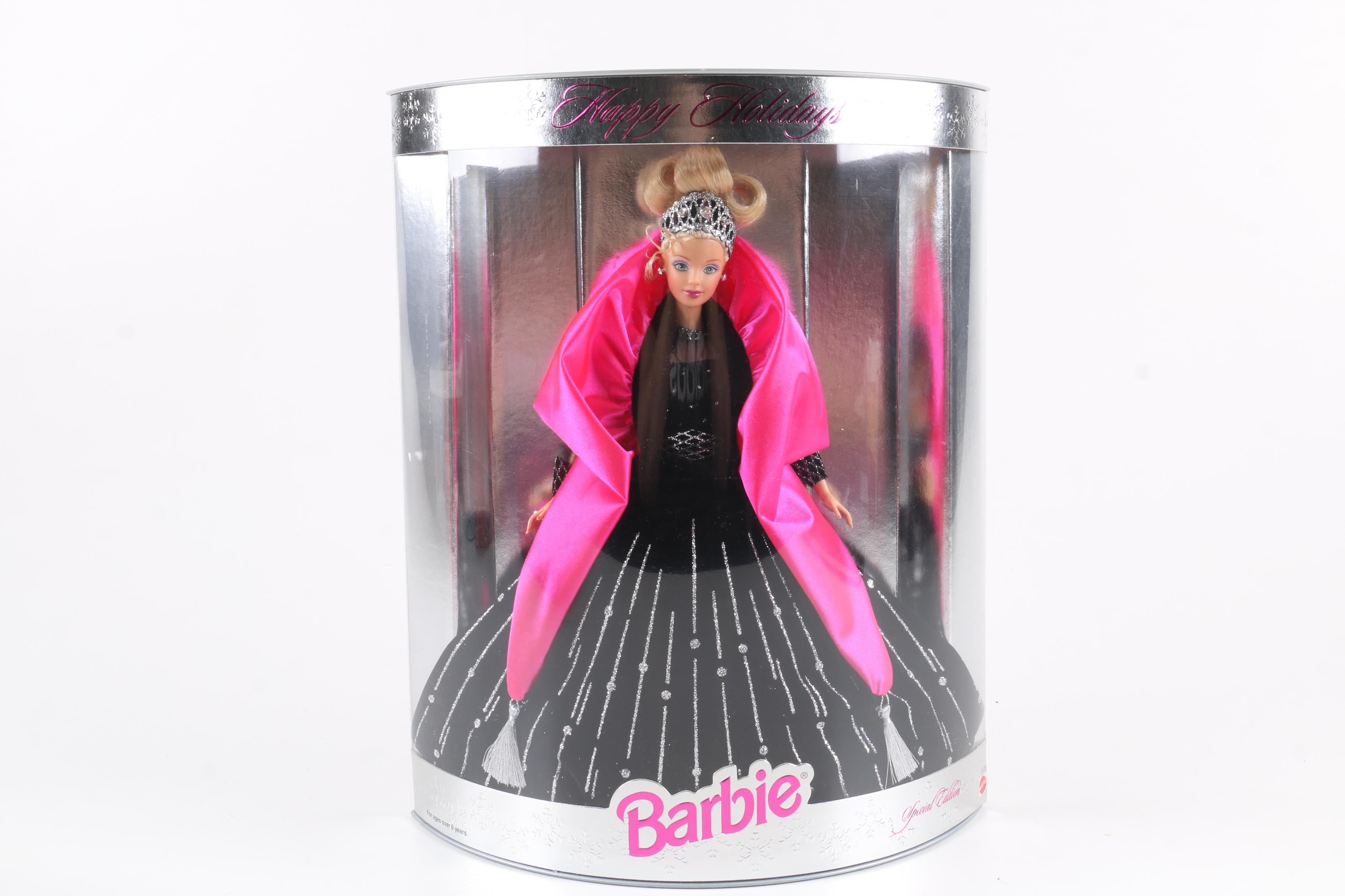 Collector's Happy Holidays and Society Style Barbies