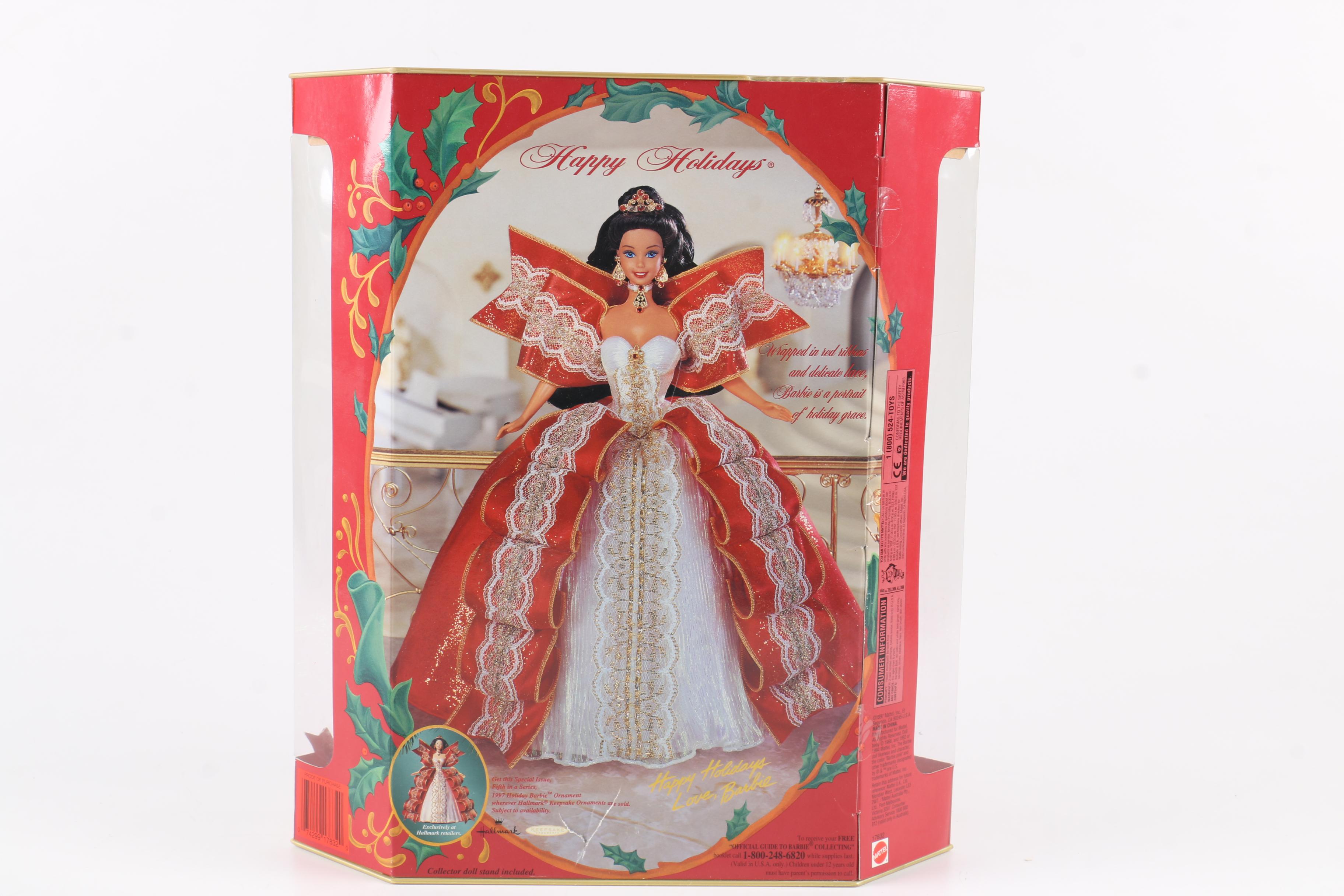 Collector's Happy Holidays and Society Style Barbies