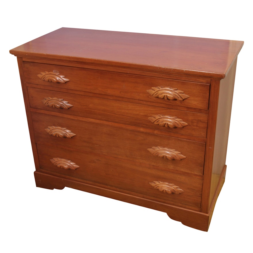 Vintage Victorian Style Cherry Hand-Crafted Chest of Drawers