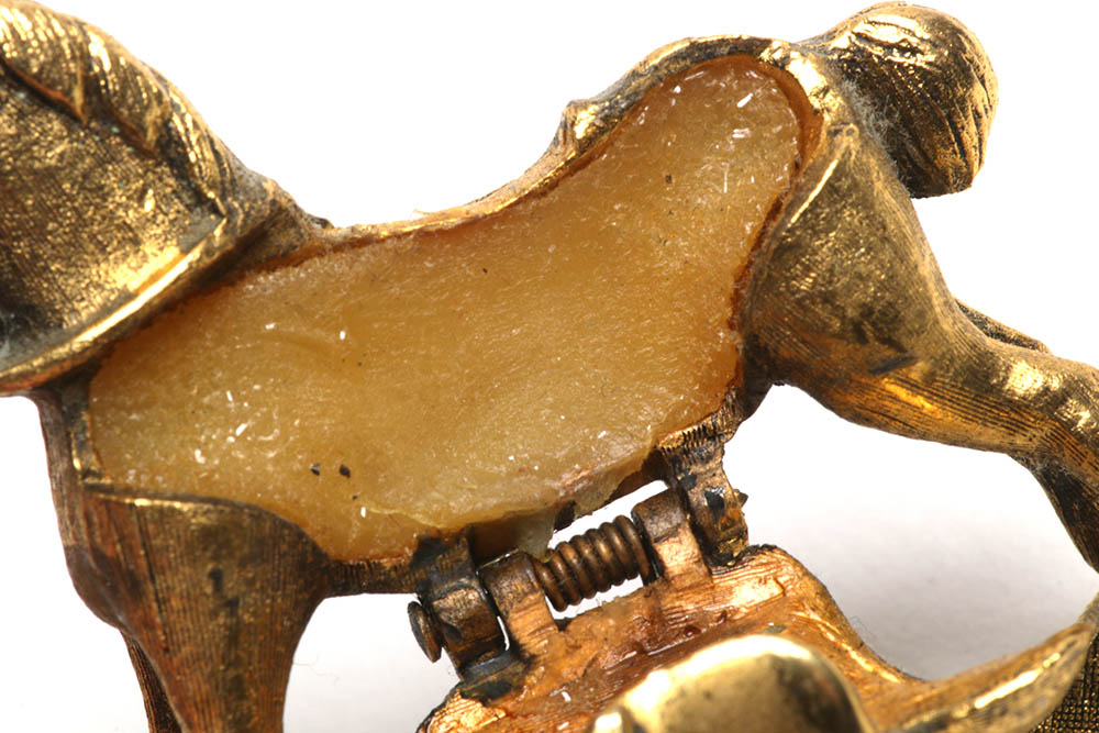 Corday and Max Factor Solid Perfume Figures and Brass Home Accessories