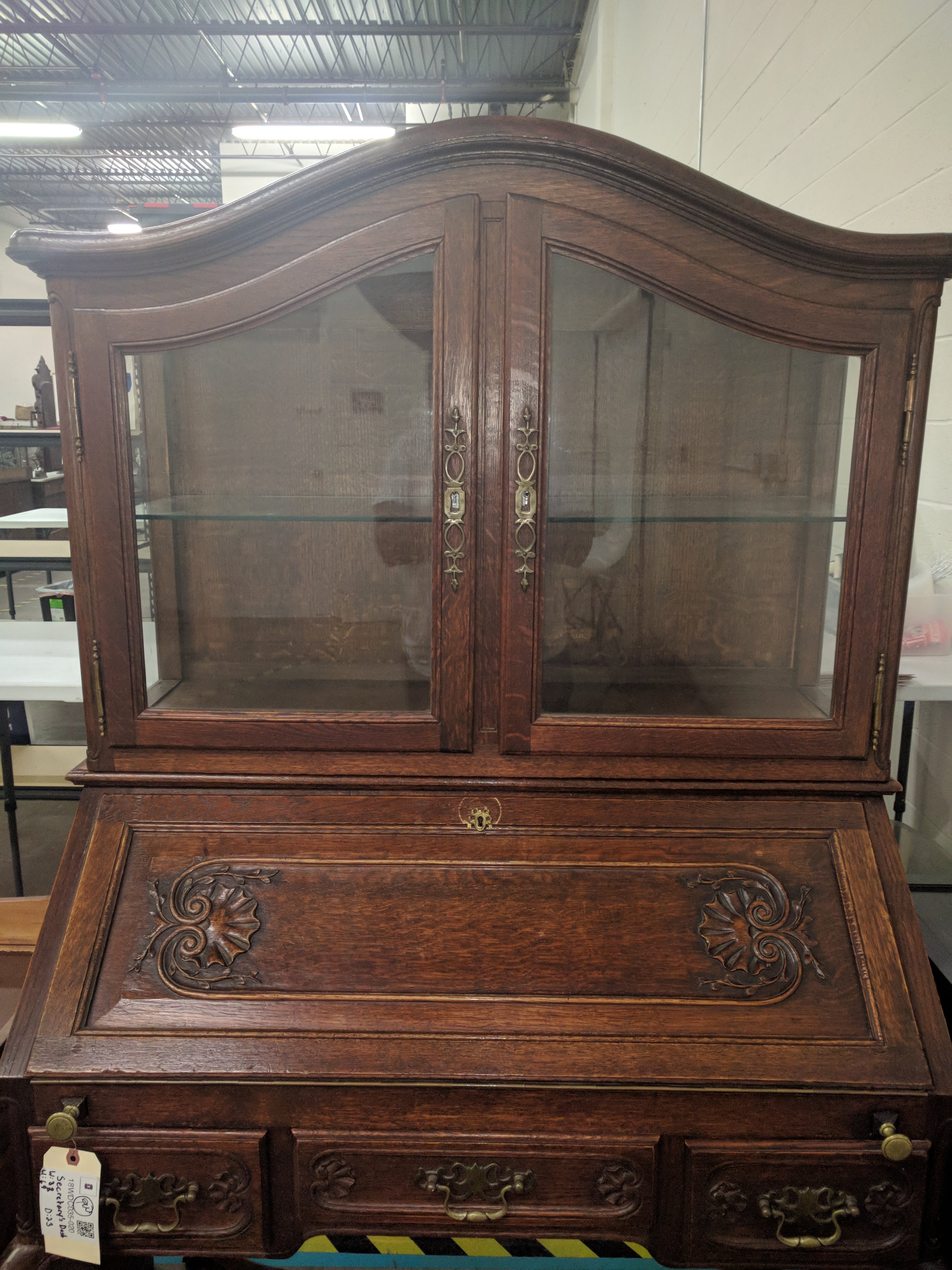 French Provincial Style Secretary Cabinet