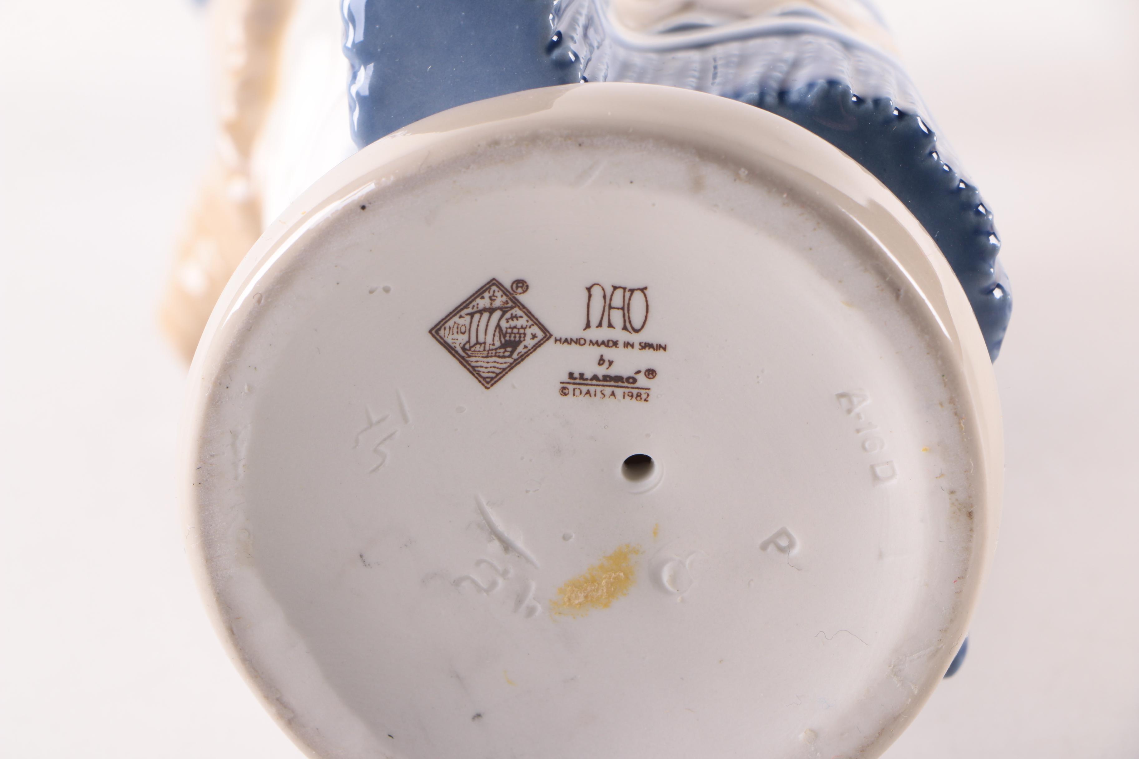 NAO by Lladró Girl Holding Hat Figurine