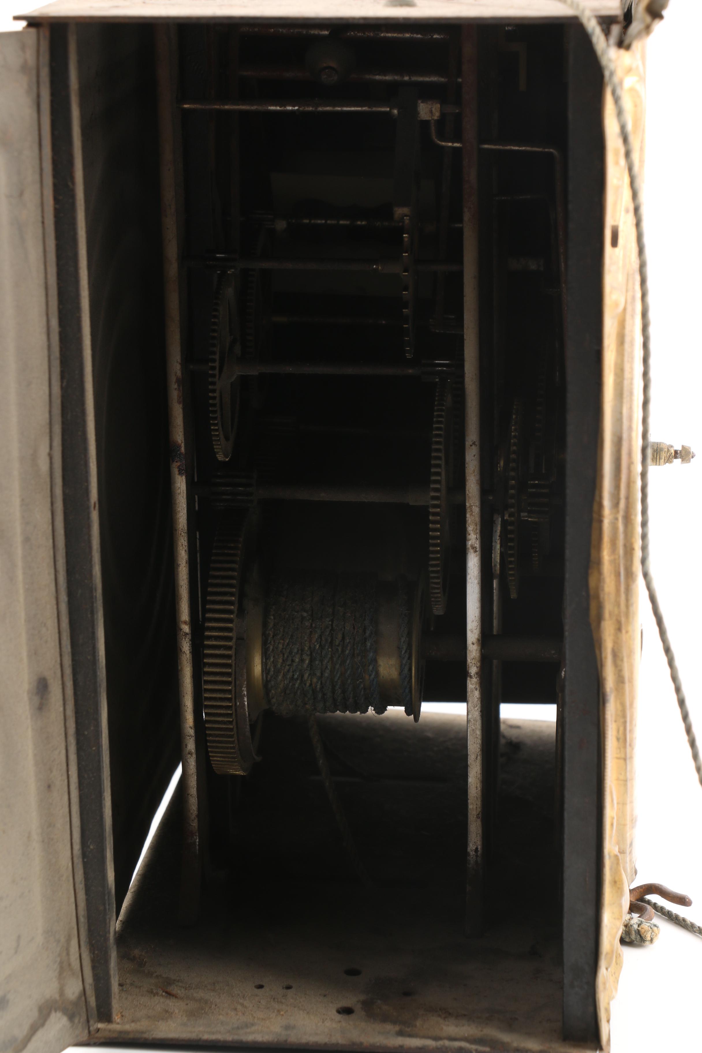 19th Century French Morbier Pendulum Wall Clock