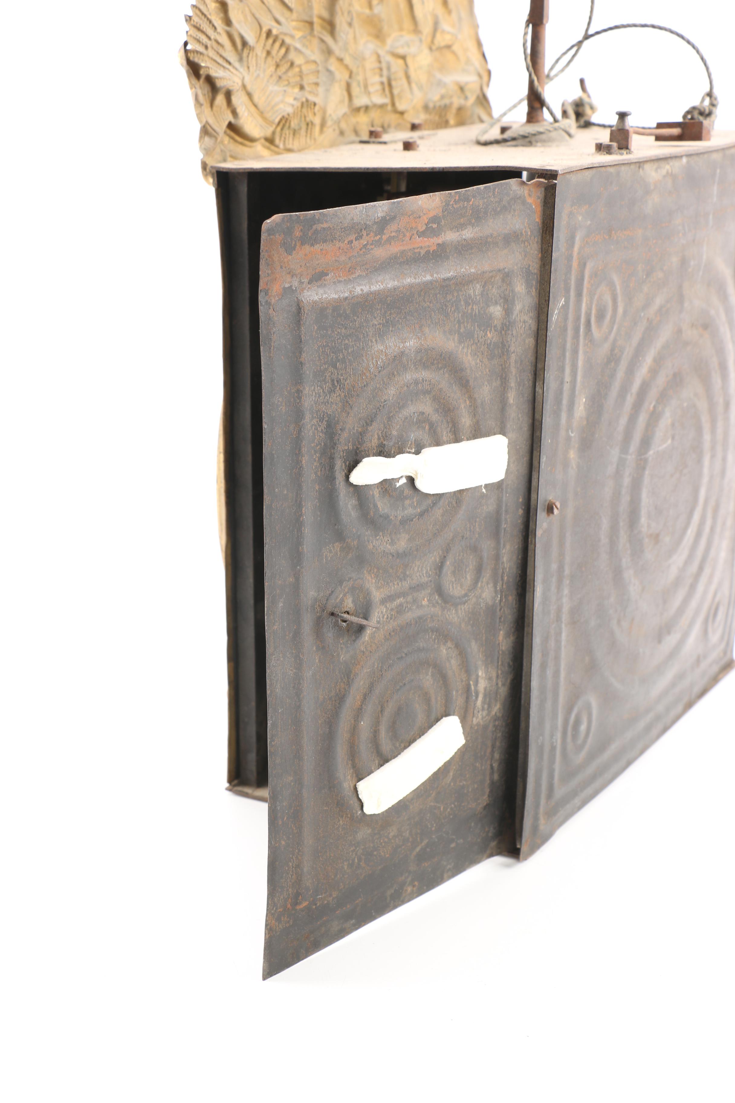 19th Century French Morbier Pendulum Wall Clock