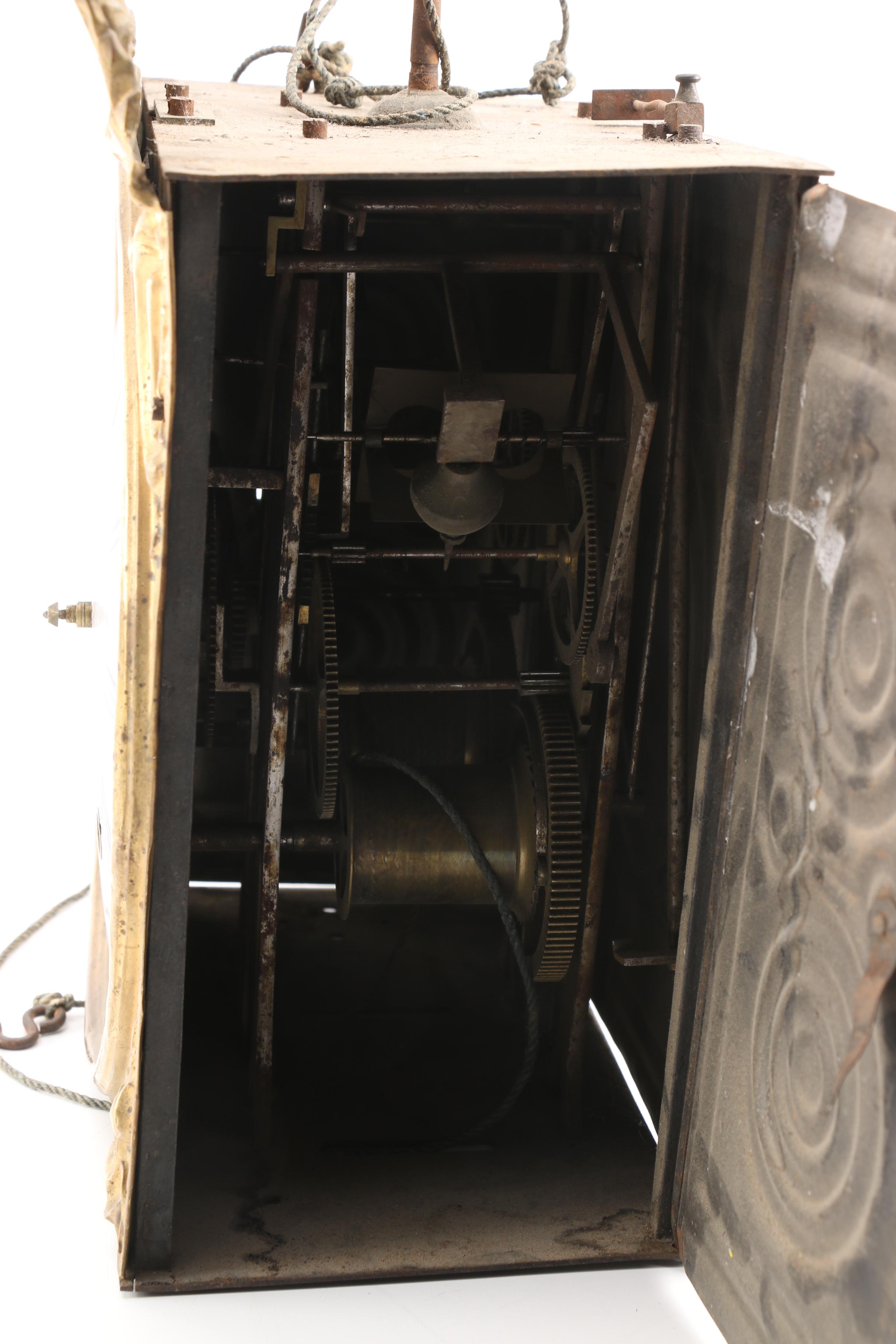 19th Century French Morbier Pendulum Wall Clock