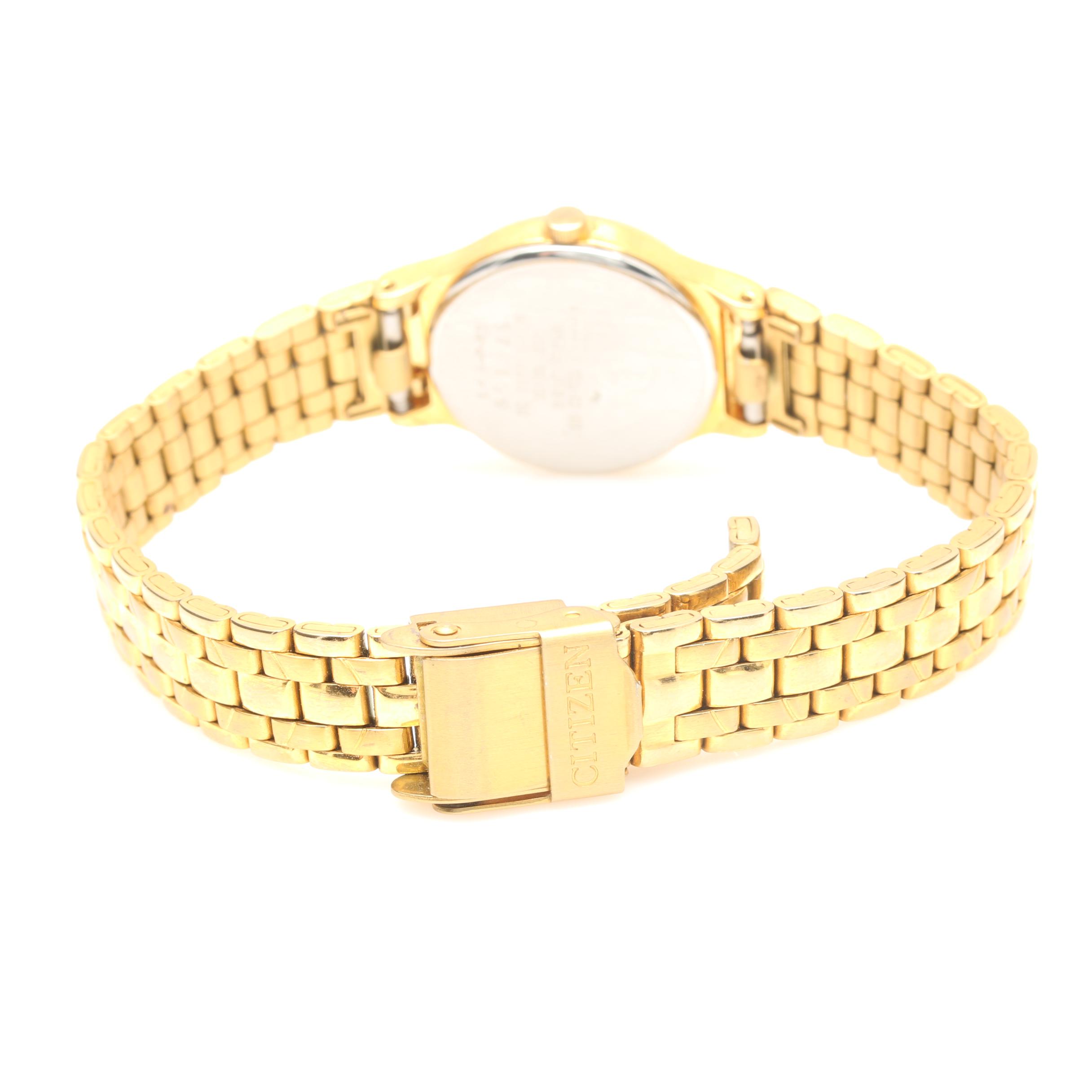 Croton Diamond Accent and Citizen Gold Tone Watches