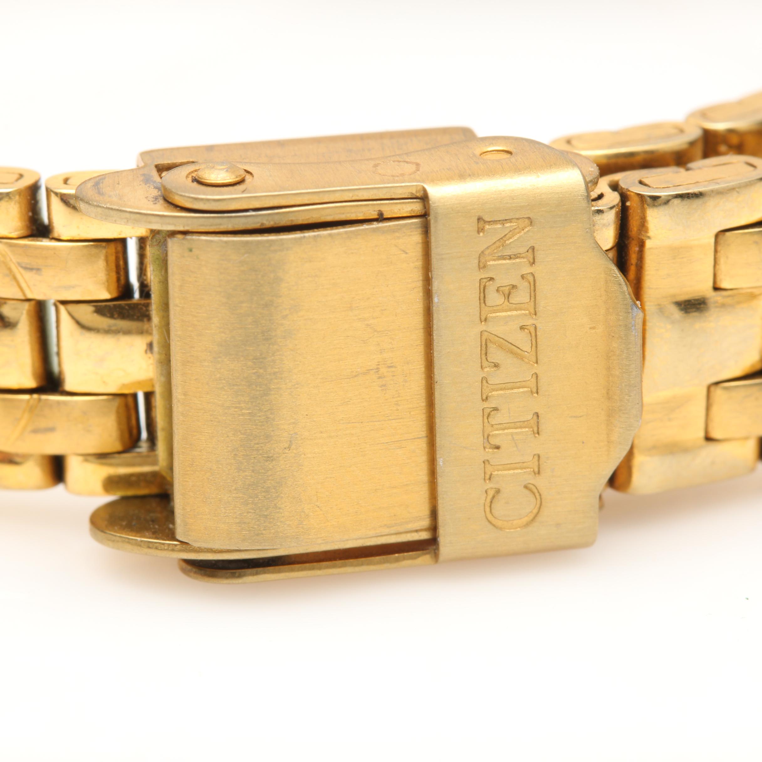 Croton Diamond Accent and Citizen Gold Tone Watches