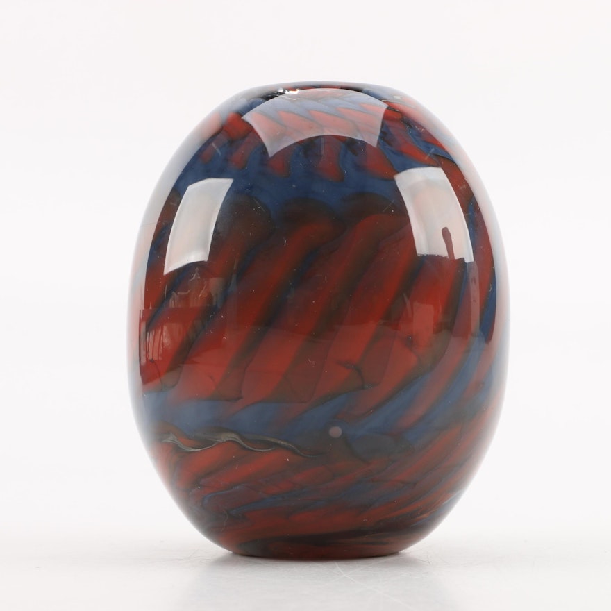 1978 Doug Sweet Art Glass Vase from Karuna Glass Co.