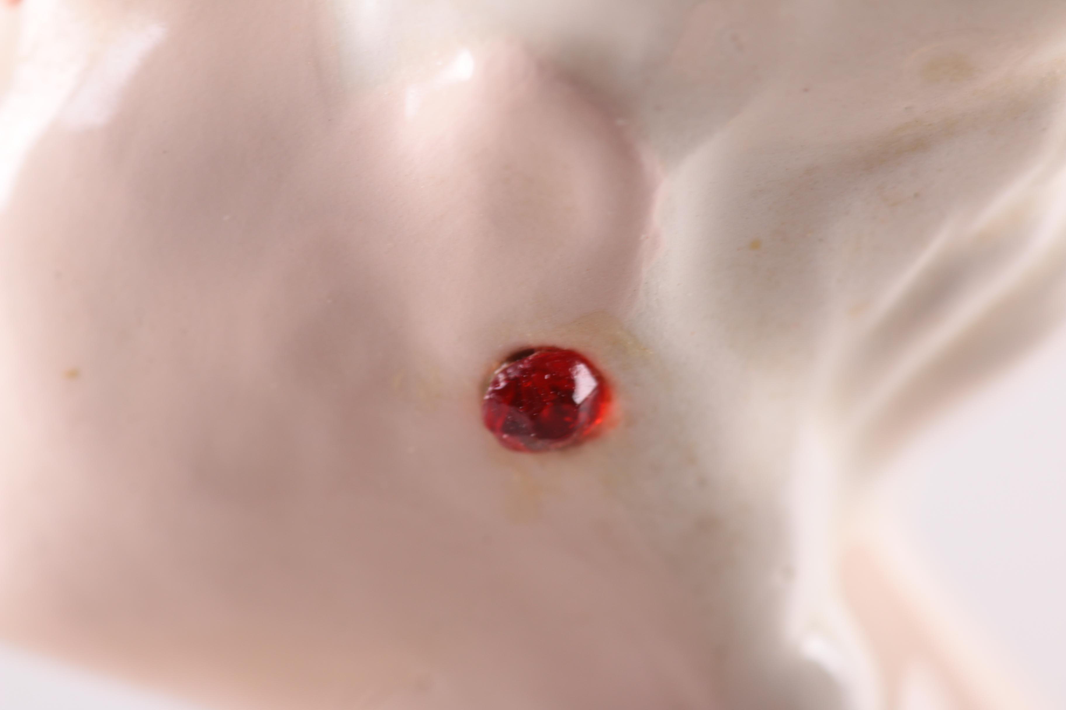 Vintage Holland Mold Ceramic Figurine of Woman in Pink Dress