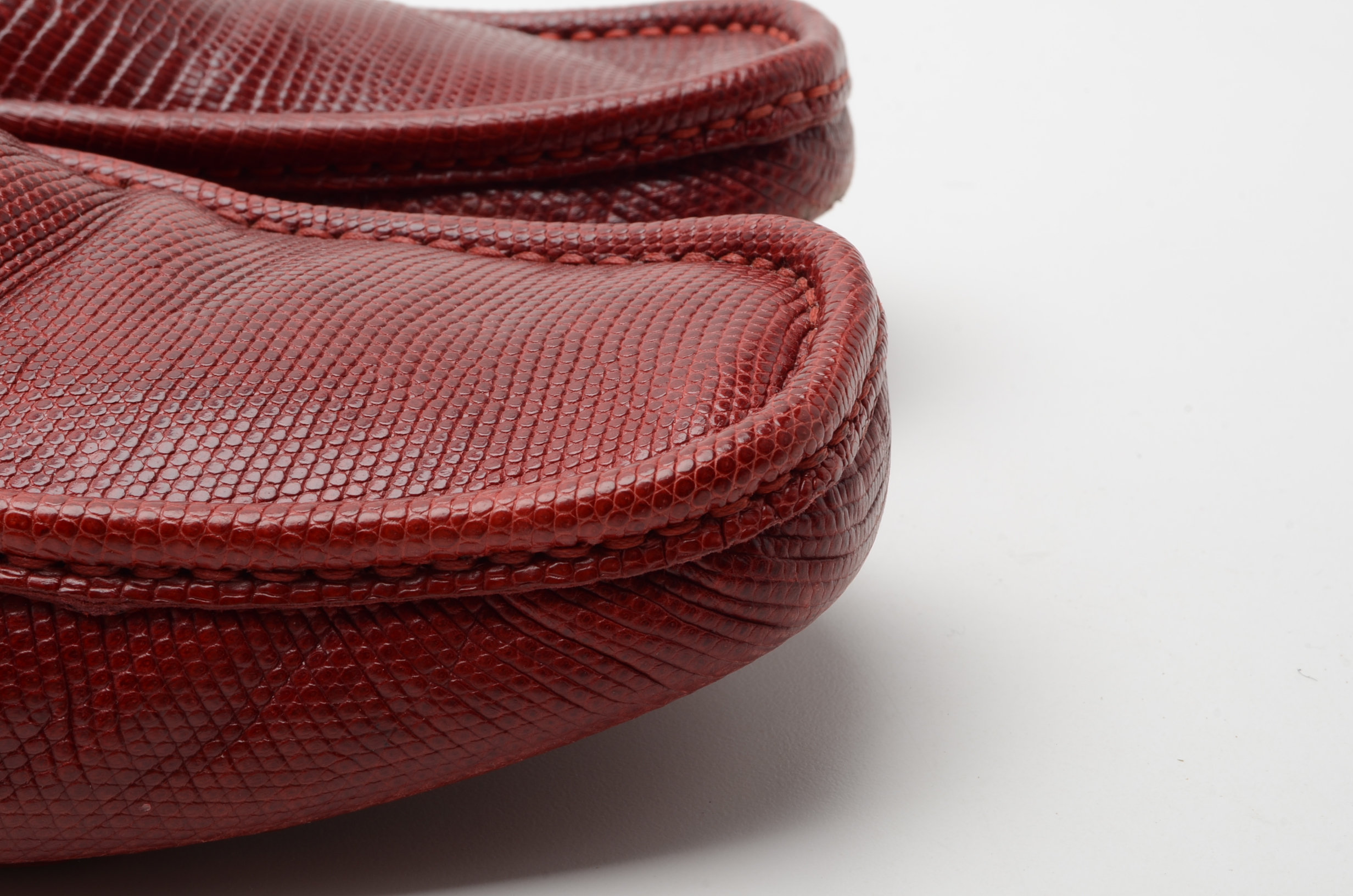 Men's Valentino Garavani Red Lizard Skin Driving Loafers, Made in Italy