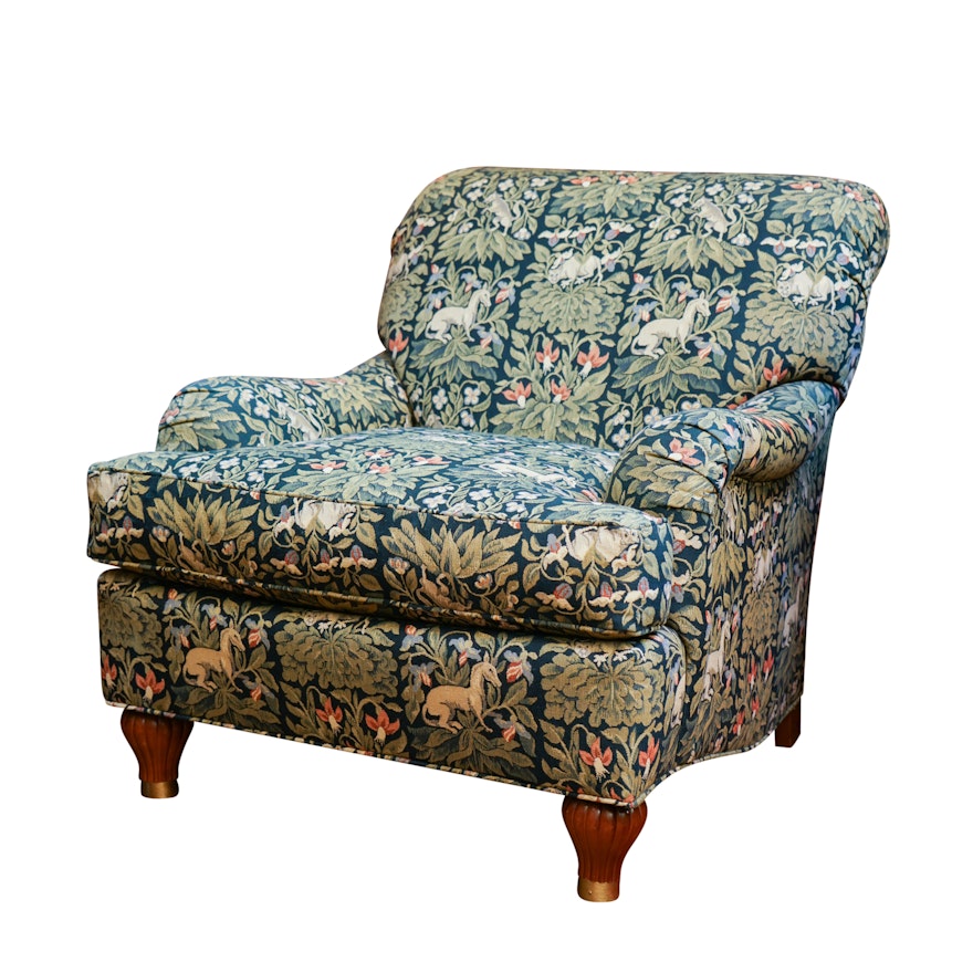 Print Upholstered Lounge Chair by Stanford Furniture