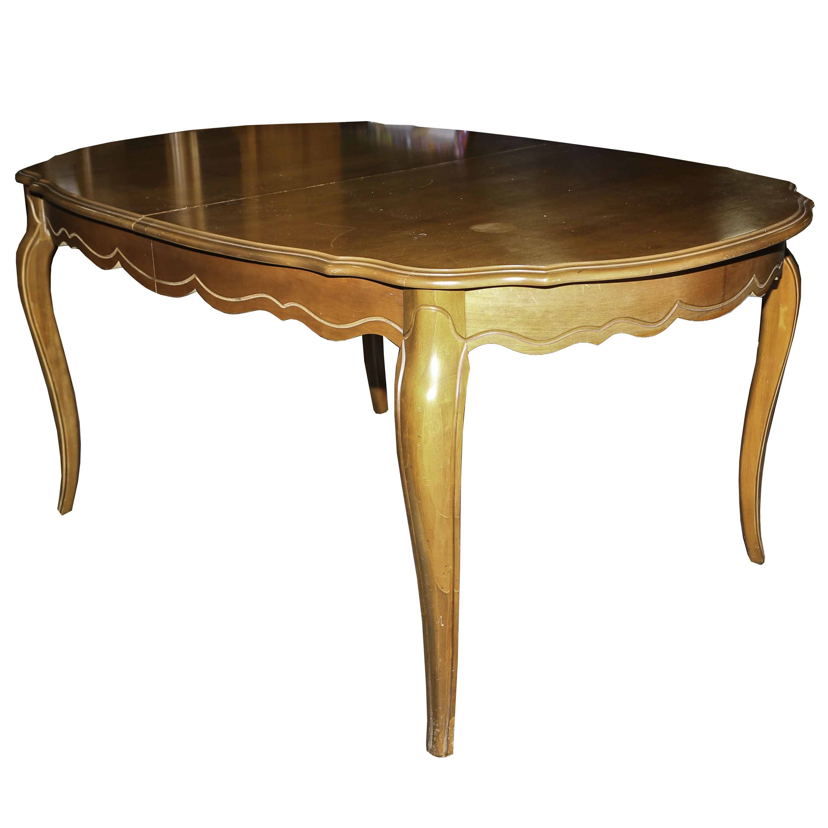 Vintage Bassett French Provincial Style Dining Table