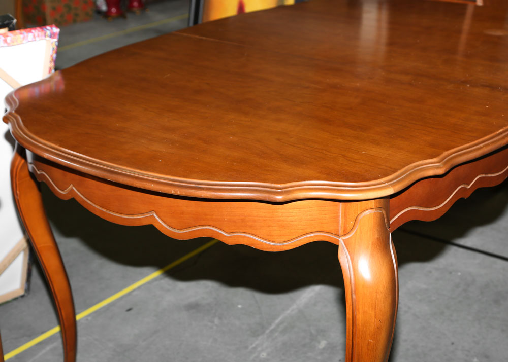 Vintage Bassett French Provincial Style Dining Table