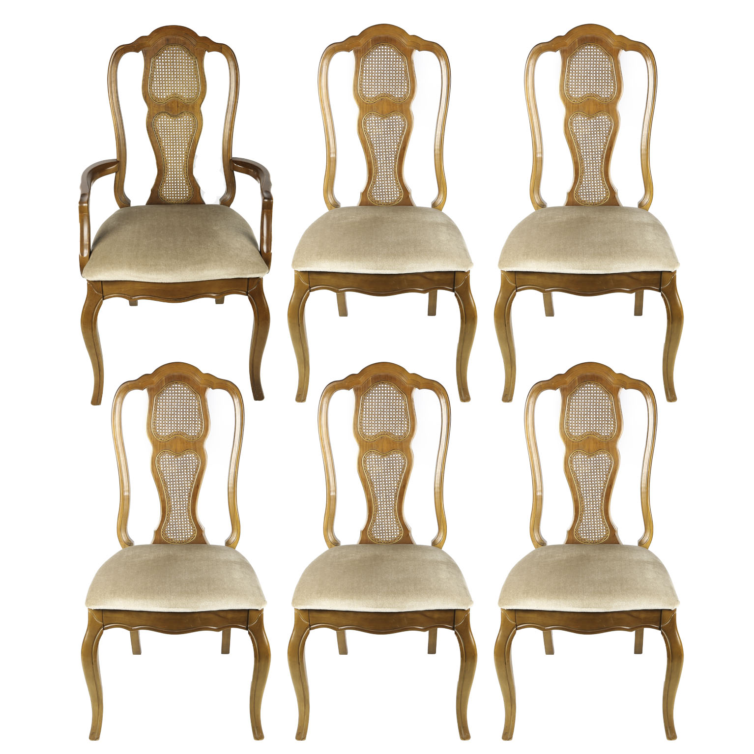 Vintage Bassett French Provincial Style Dining Chairs