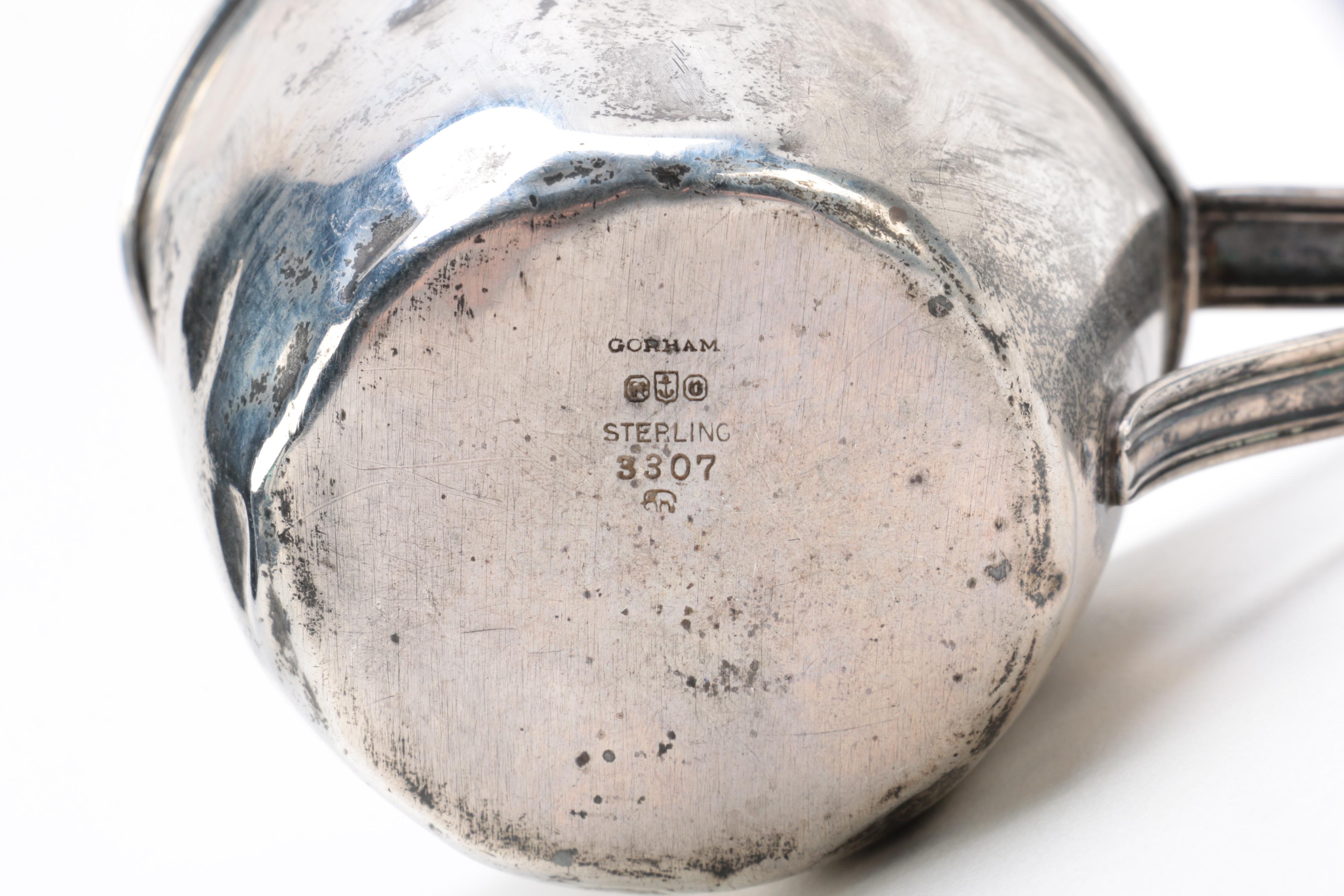 Gorham Sterling Silver Baby Cup and E. & J.B. Nickel Silver Cup