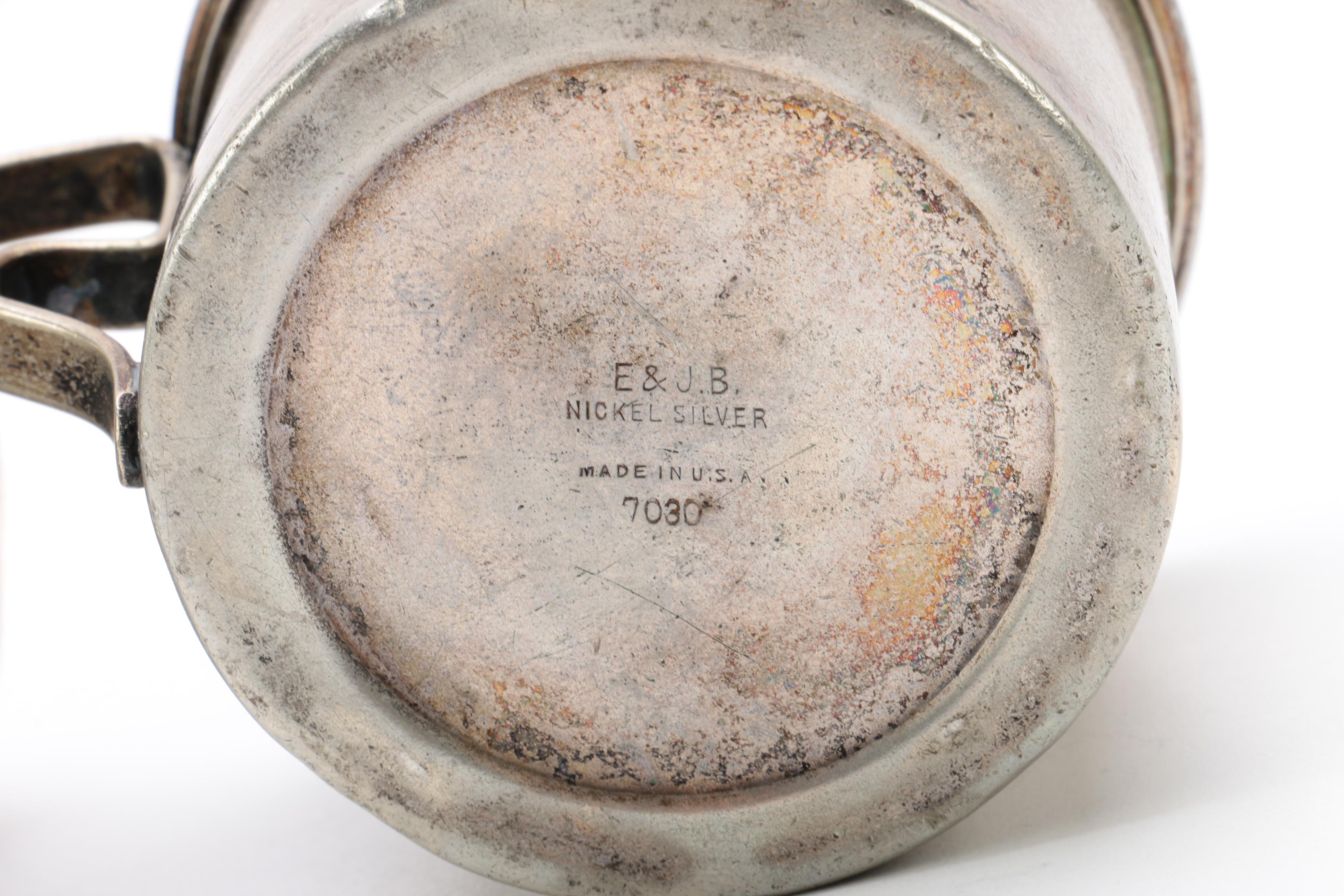 Gorham Sterling Silver Baby Cup and E. & J.B. Nickel Silver Cup