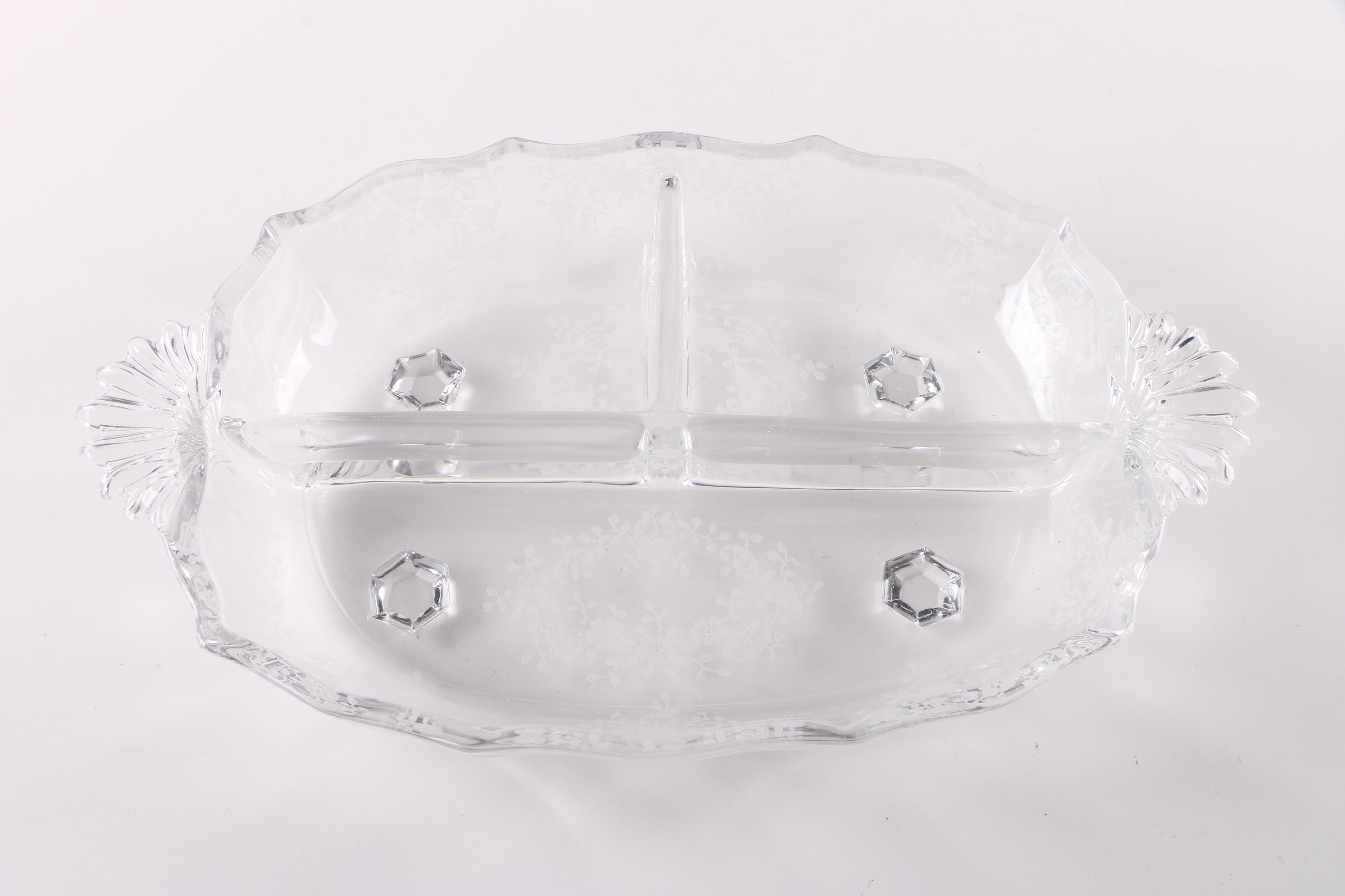 Cambridge "Rose Point Clear" and Other Glass Tableware