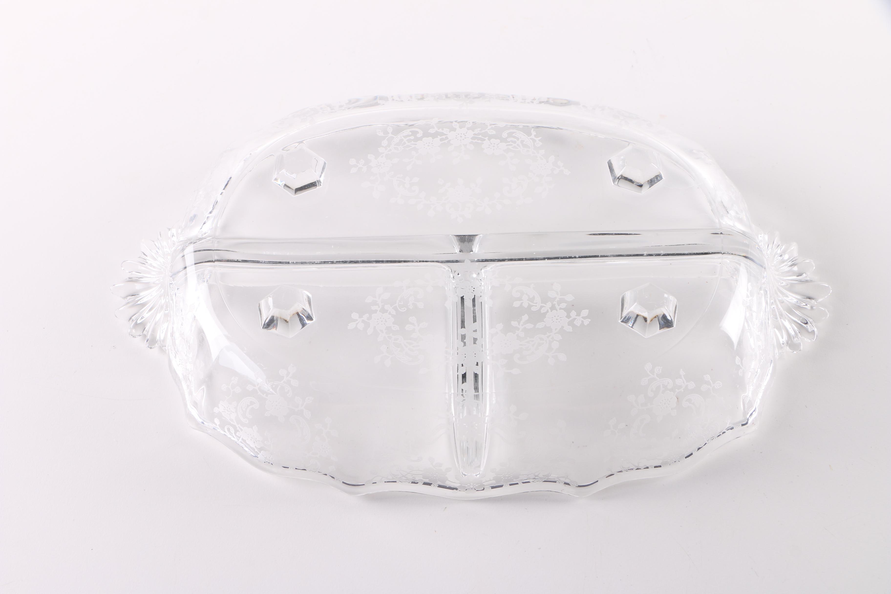 Cambridge "Rose Point Clear" and Other Glass Tableware