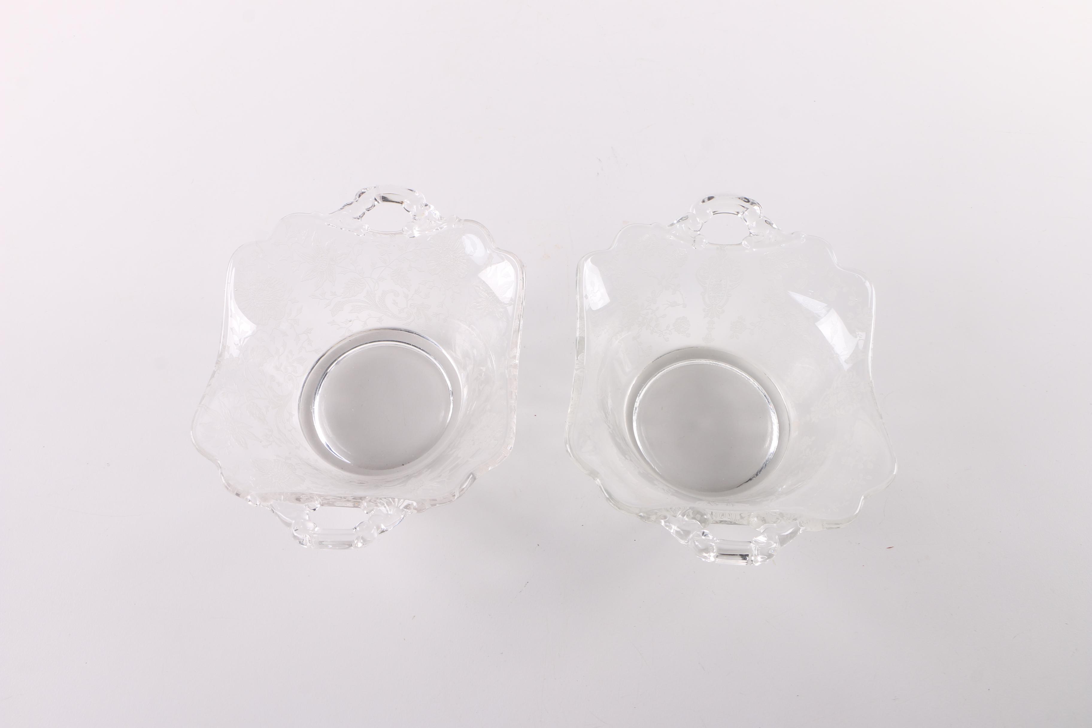 Cambridge "Rose Point Clear" and Other Glass Tableware