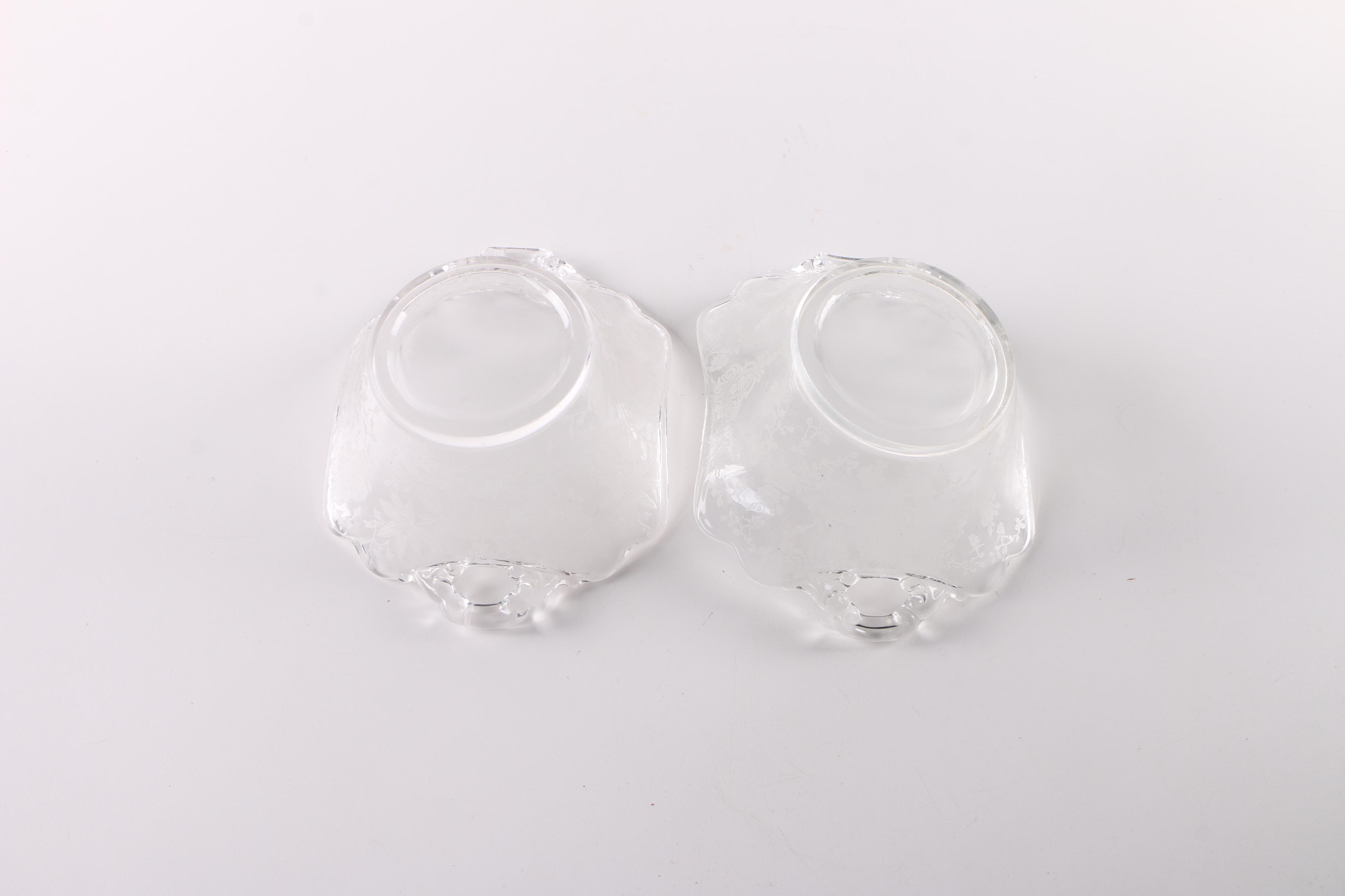 Cambridge "Rose Point Clear" and Other Glass Tableware