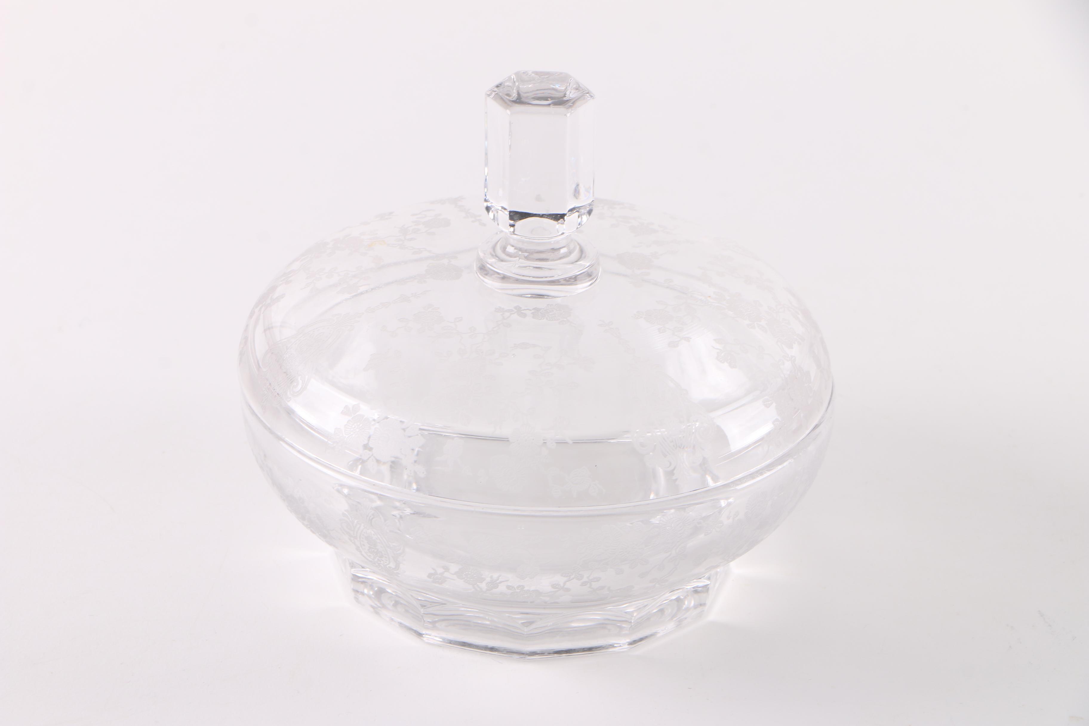 Cambridge "Rose Point Clear" and Other Glass Tableware