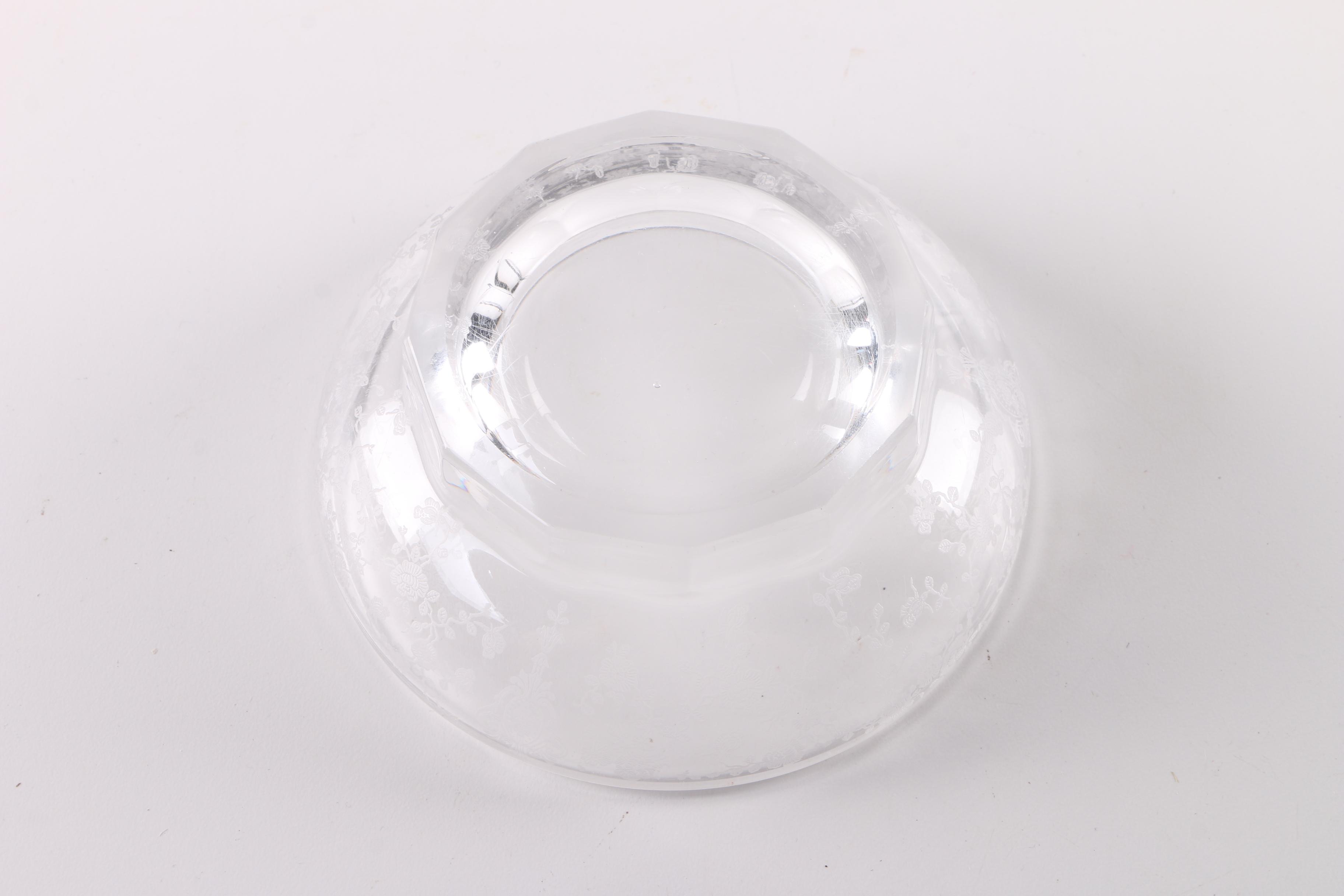 Cambridge "Rose Point Clear" and Other Glass Tableware