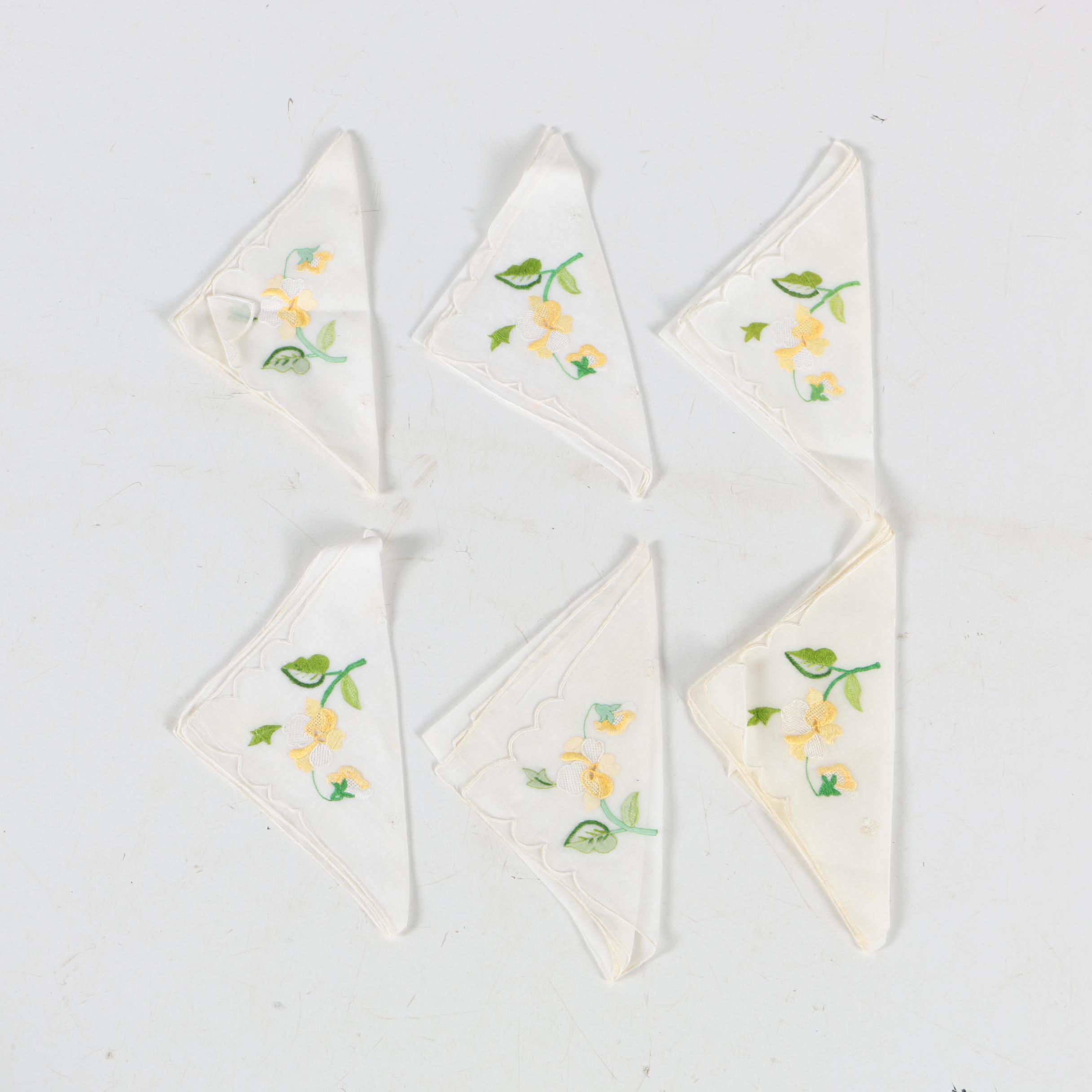 Vintage Embroidered and Lace Table Linens