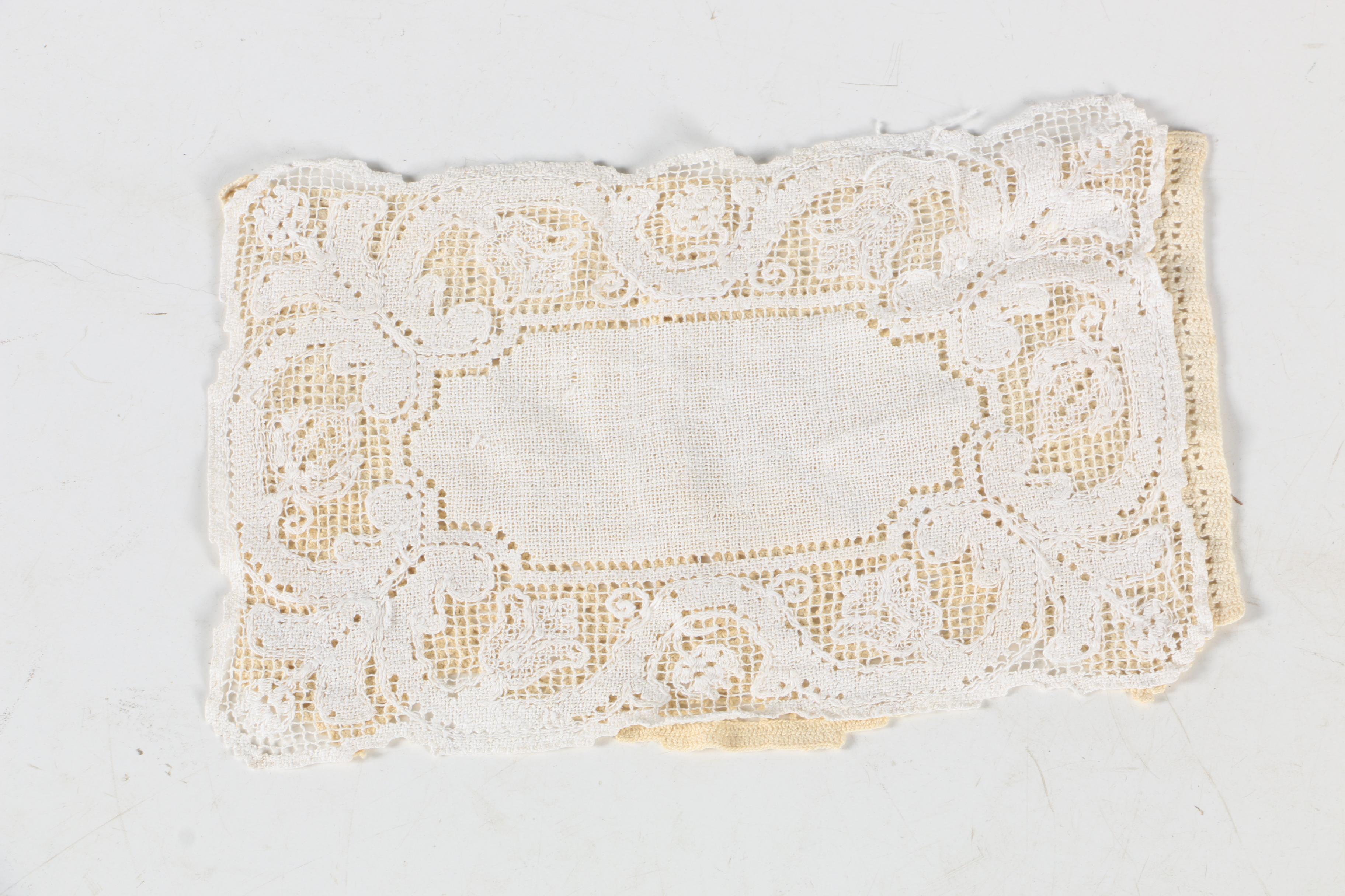 Vintage Embroidered and Lace Table Linens