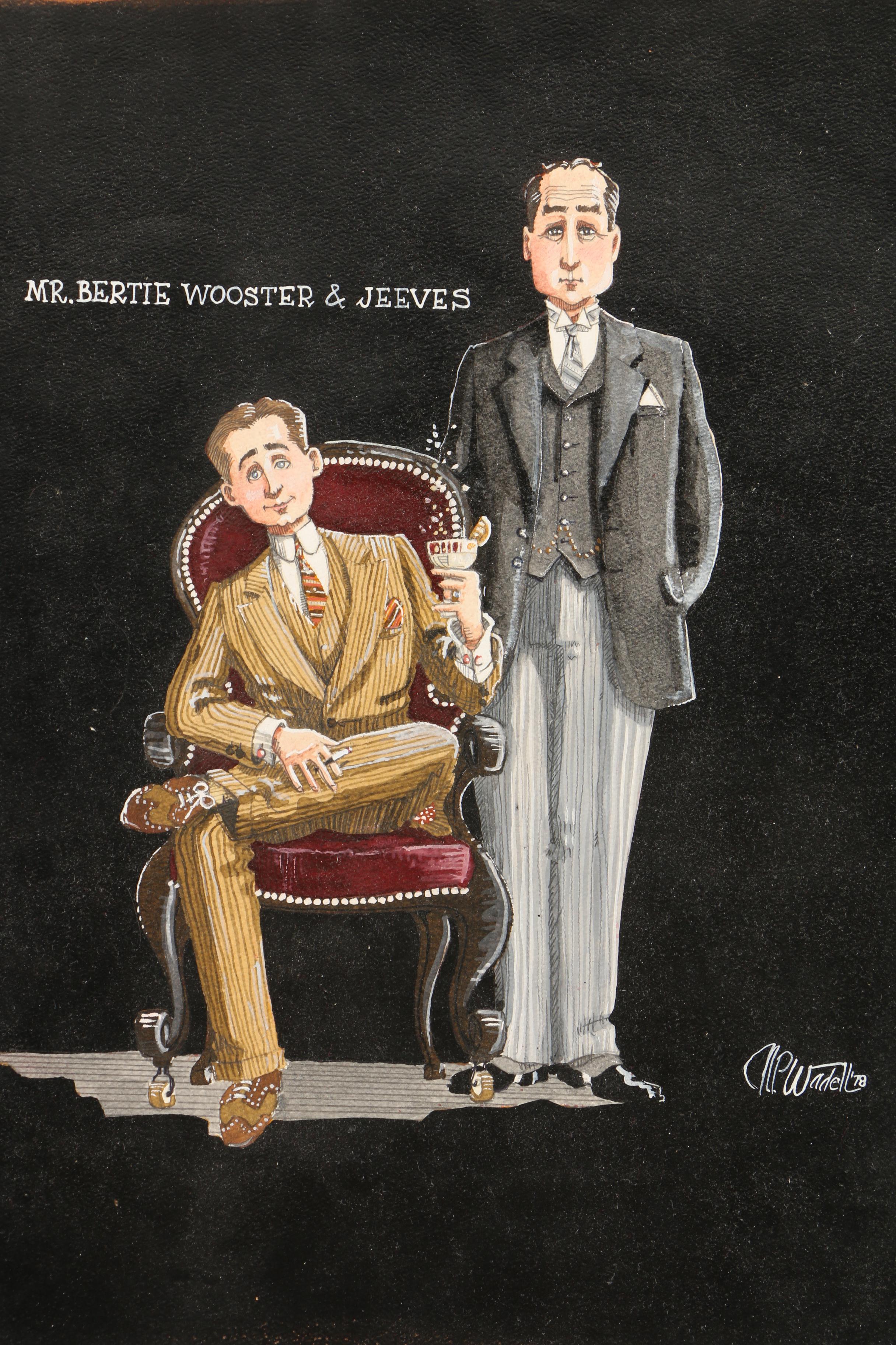 Norman P. Wadell Ink and Watercolor Painting