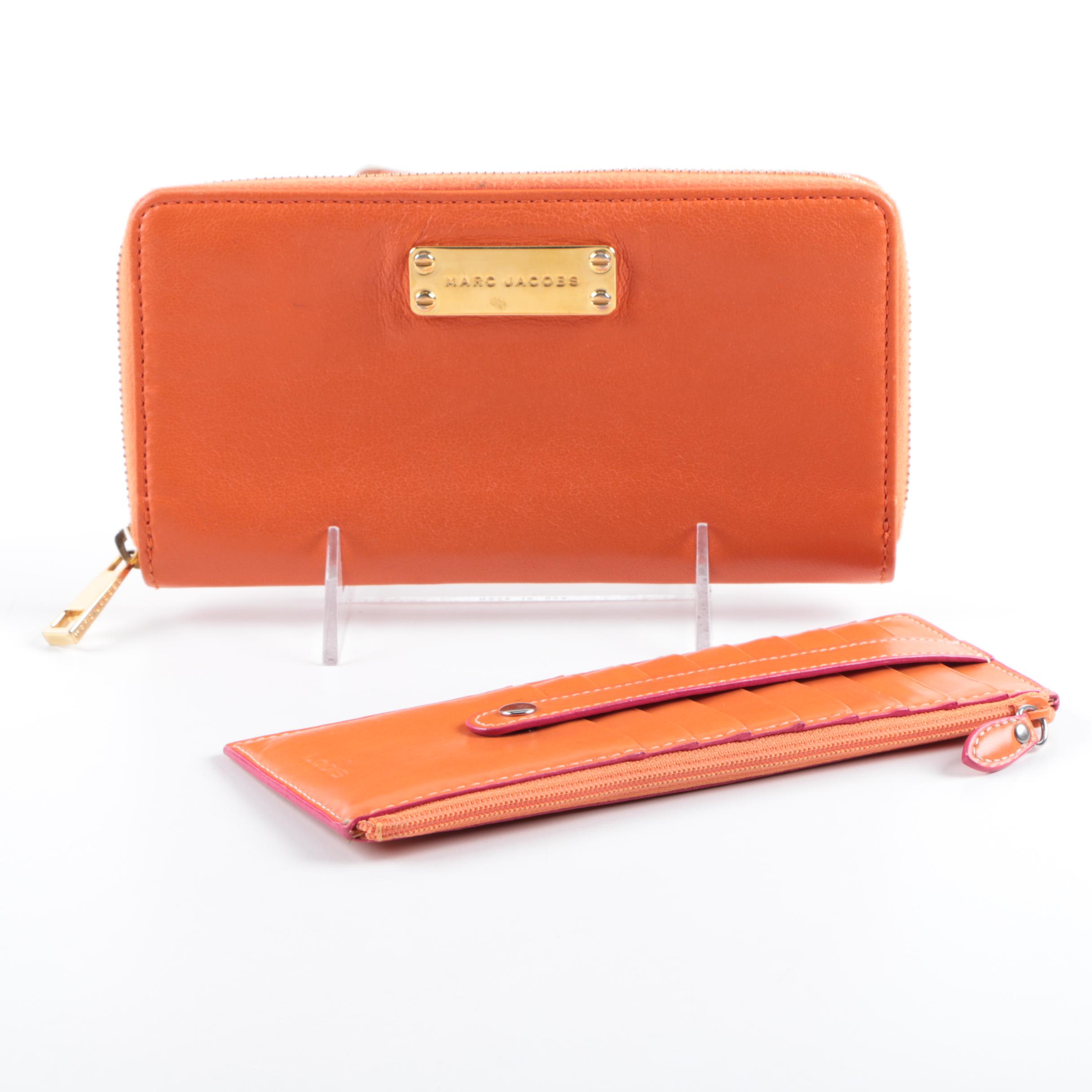 Marc Jacobs and Lodis Orange Wallets