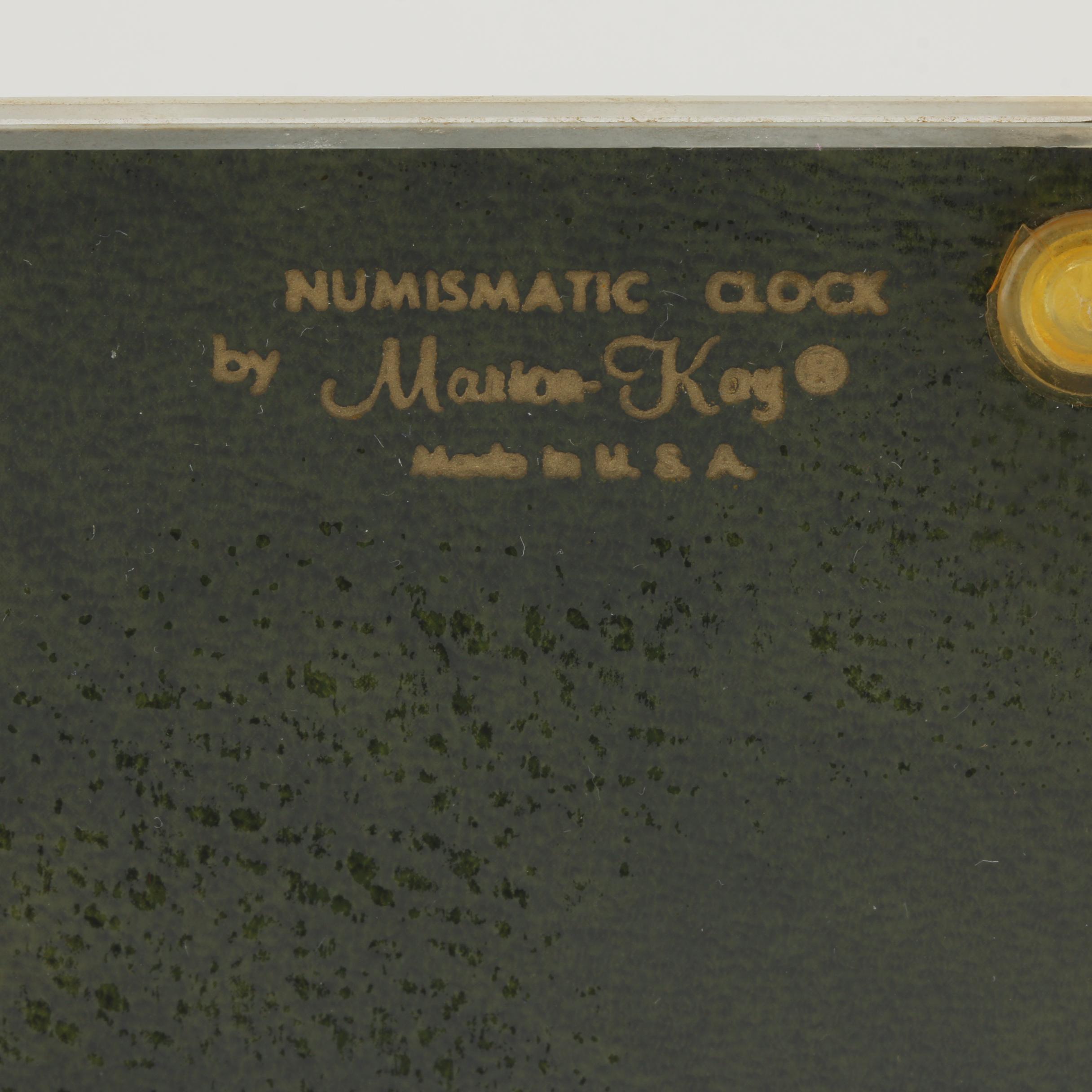 1964 Last U.S. Silver Coinage Numismatic Clock by Marion Kay