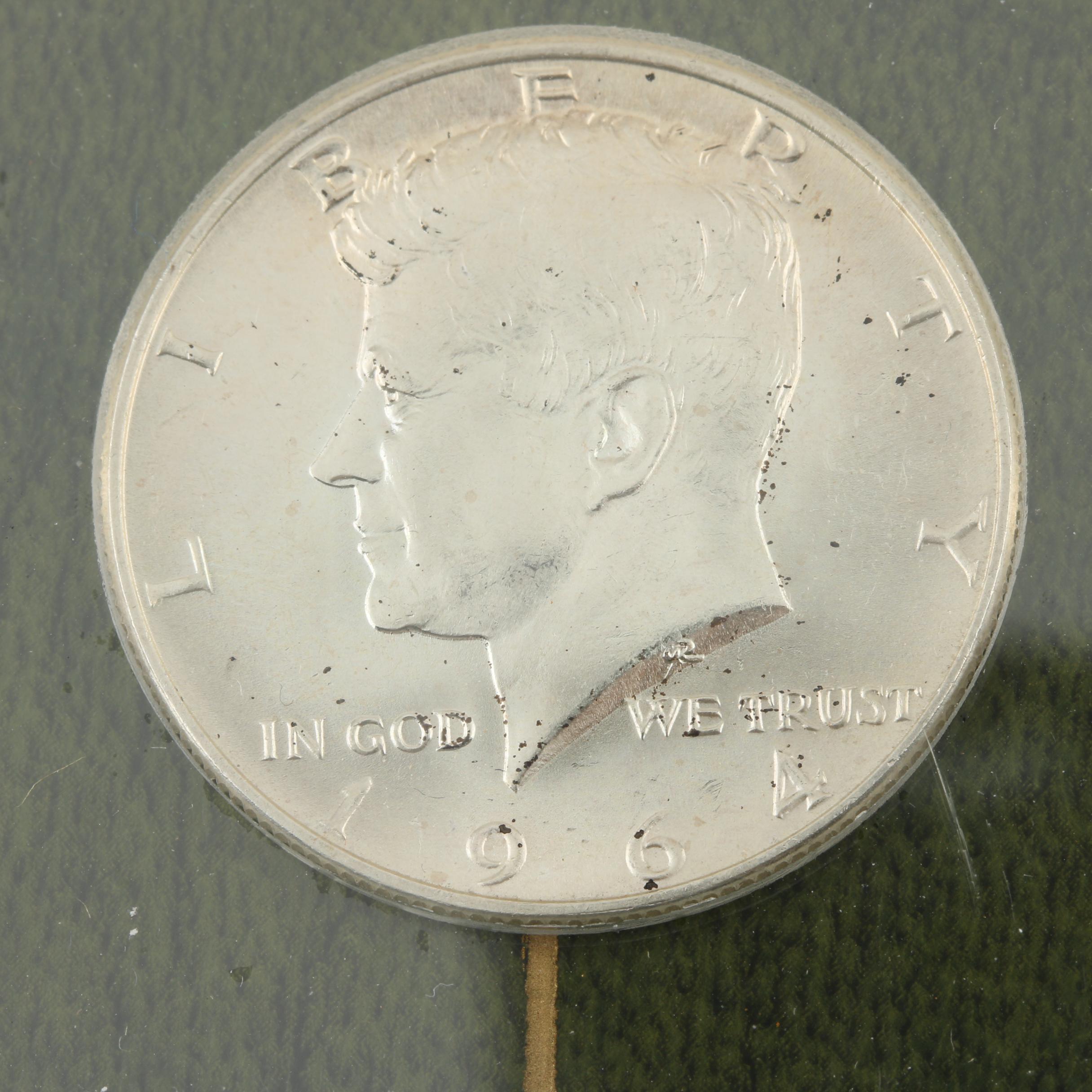 1964 Last U.S. Silver Coinage Numismatic Clock by Marion Kay