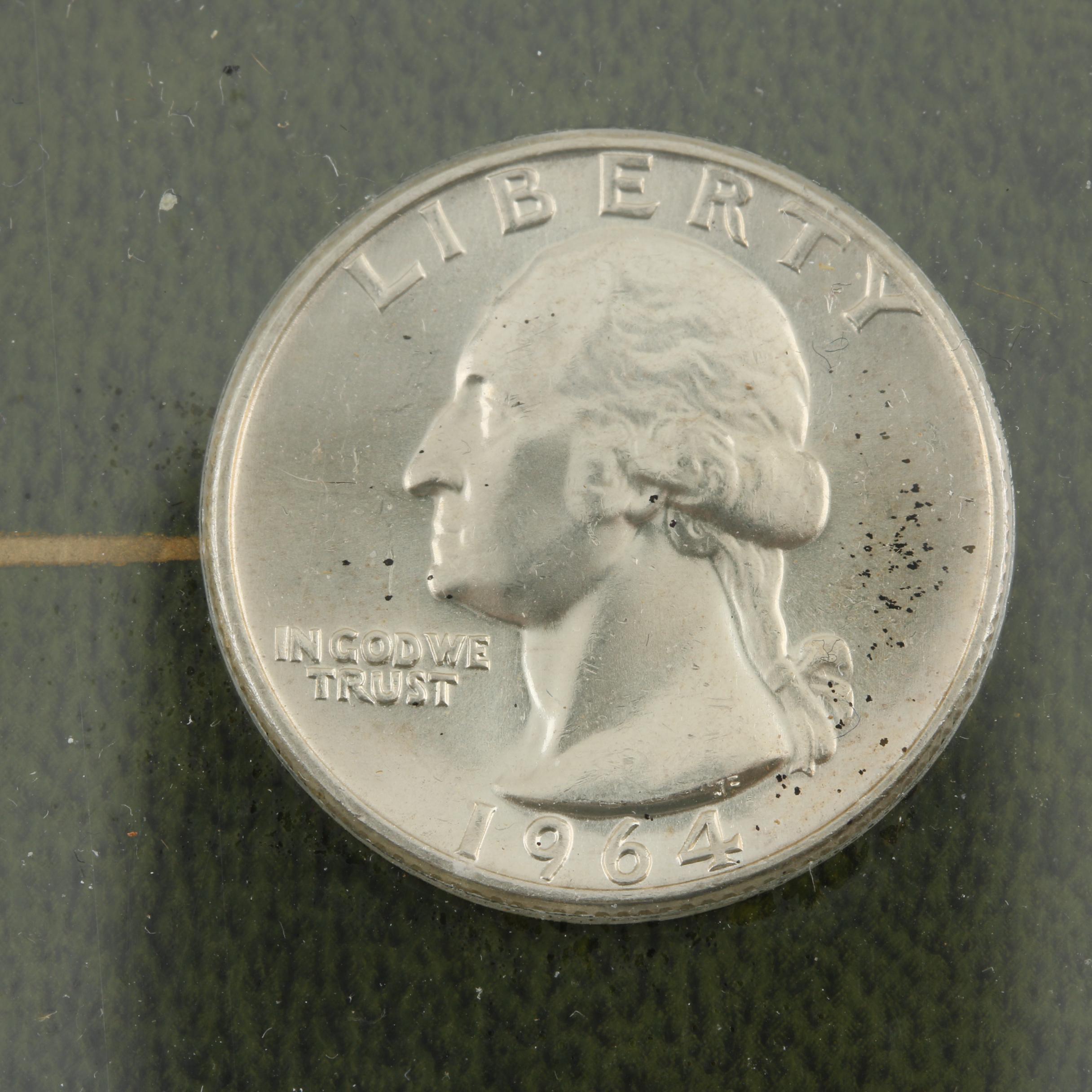 1964 Last U.S. Silver Coinage Numismatic Clock by Marion Kay