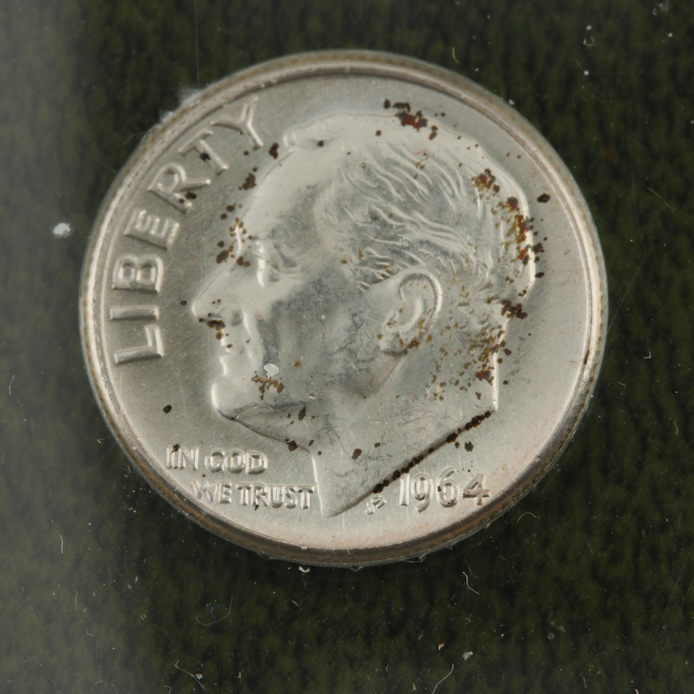 1964 Last U.S. Silver Coinage Numismatic Clock by Marion Kay