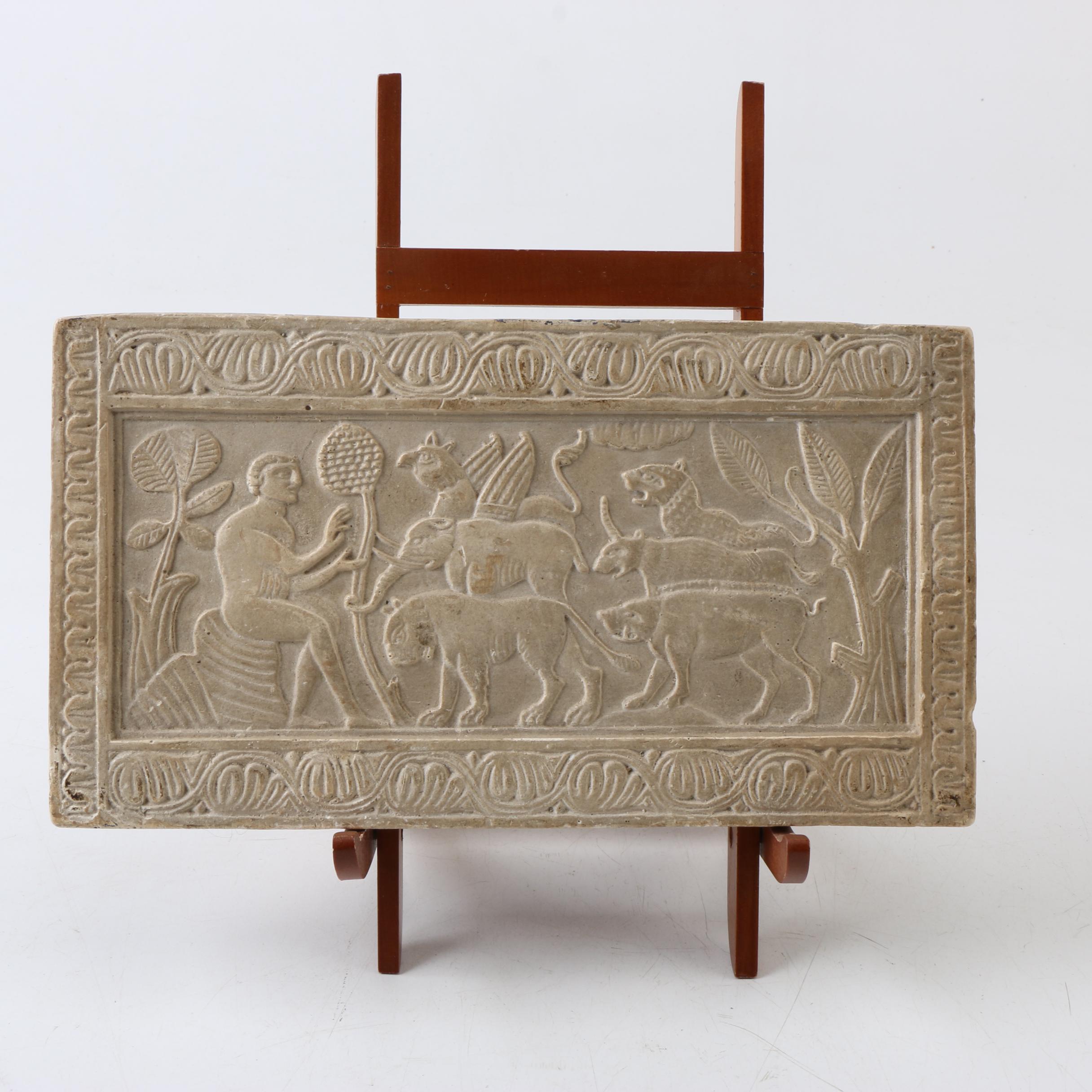 Archaeological Casting of 12th Century Ossuary Panel