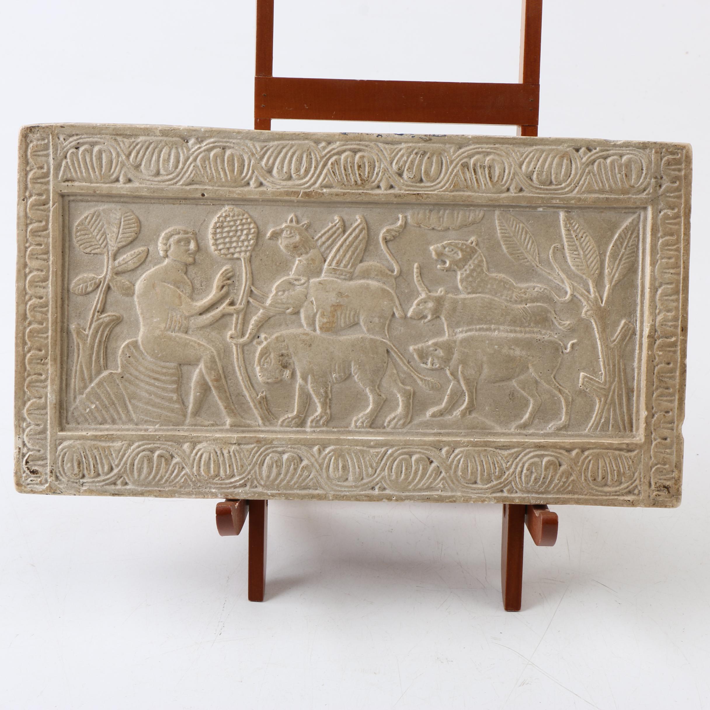 Archaeological Casting of 12th Century Ossuary Panel