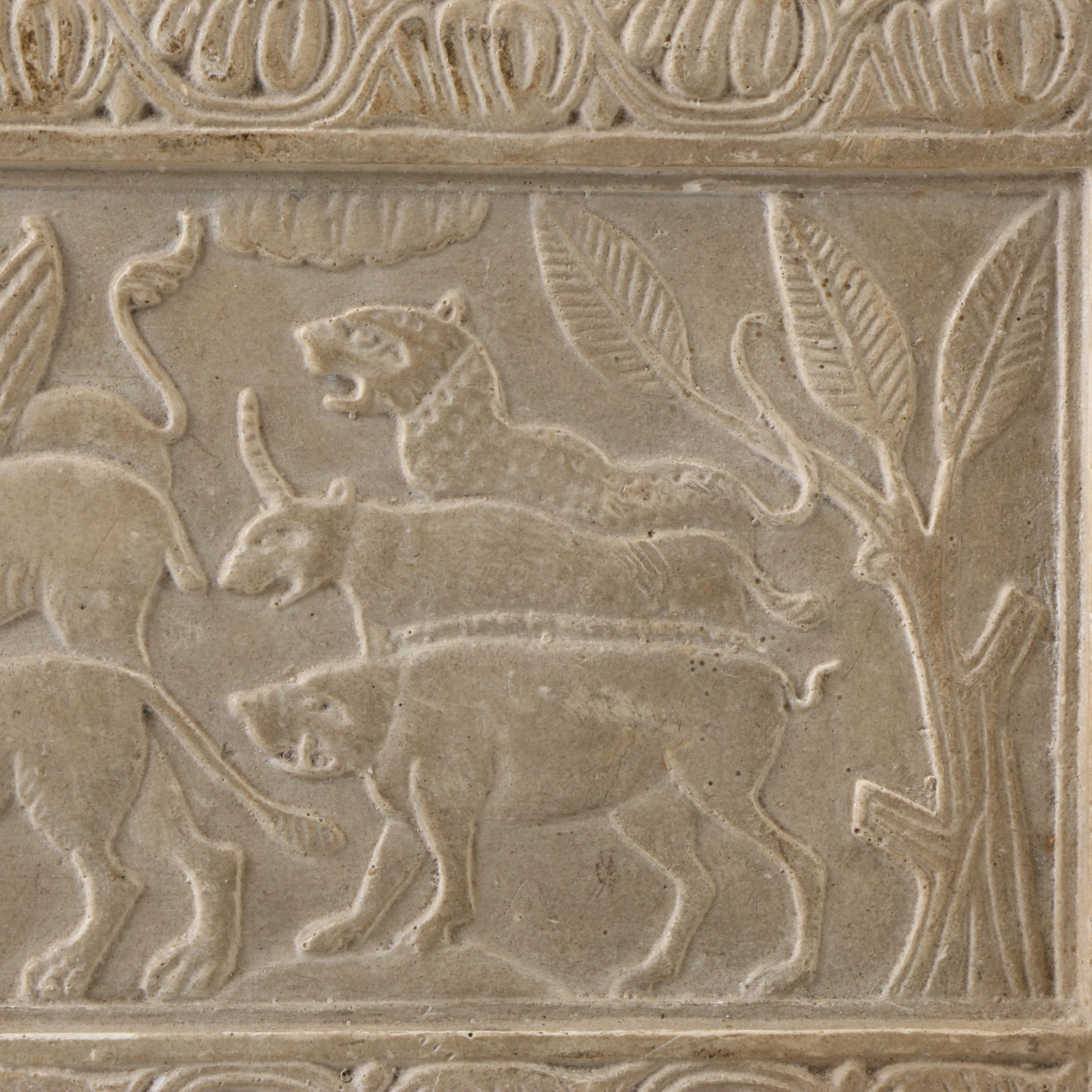 Archaeological Casting of 12th Century Ossuary Panel