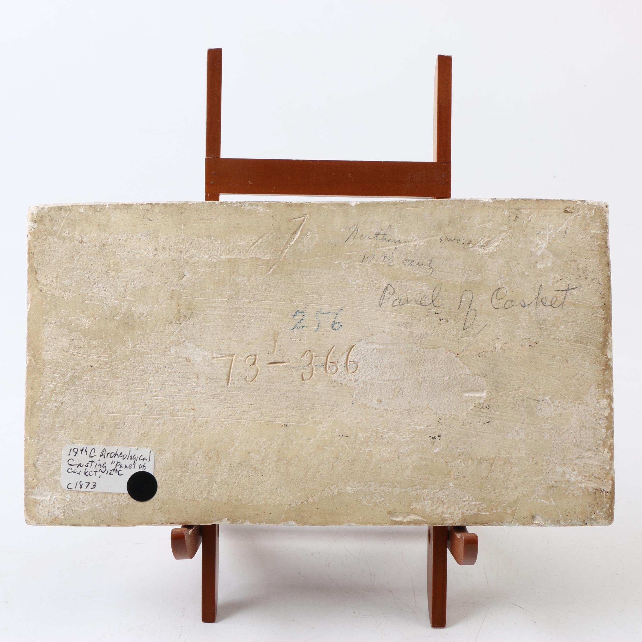 Archaeological Casting of 12th Century Ossuary Panel