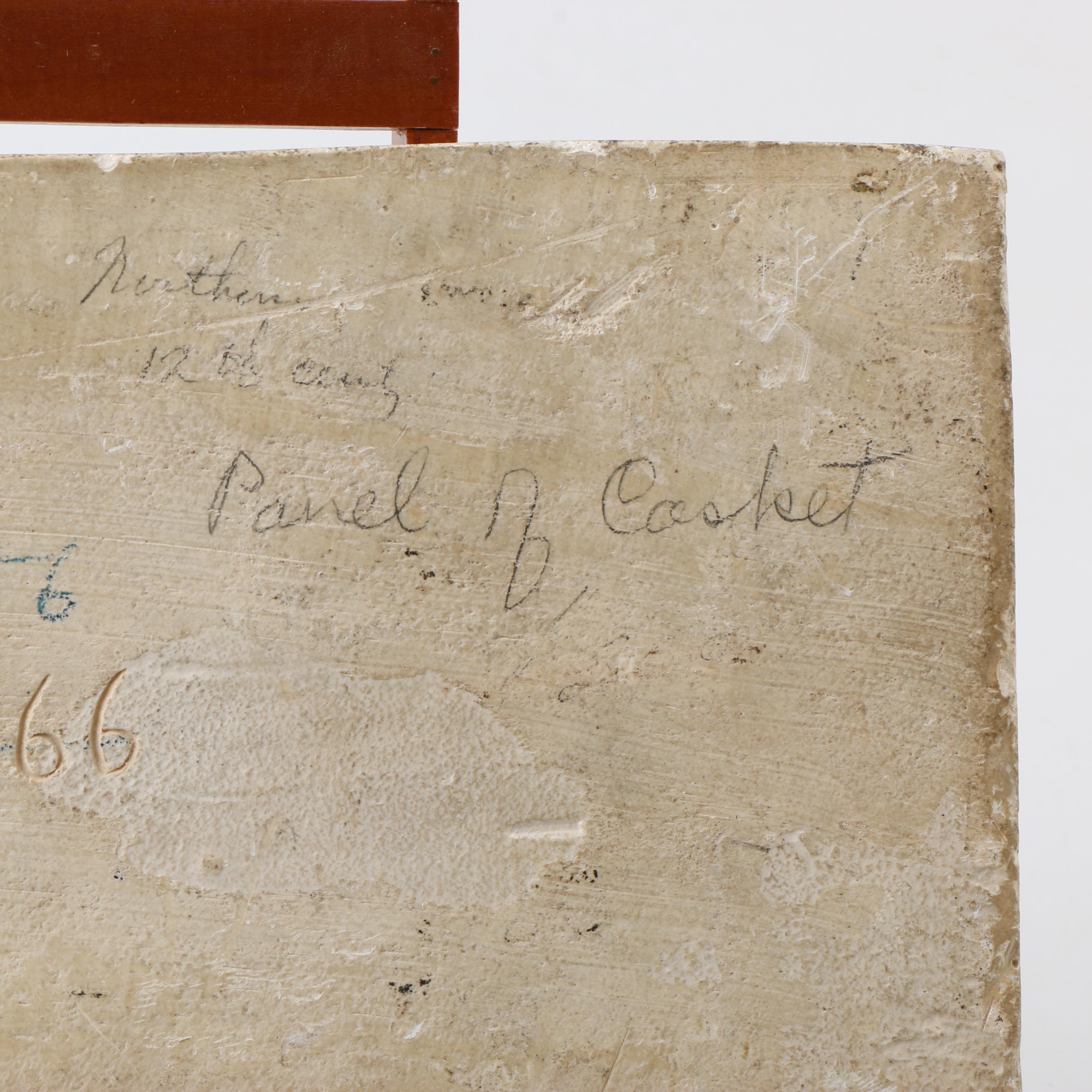 Archaeological Casting of 12th Century Ossuary Panel