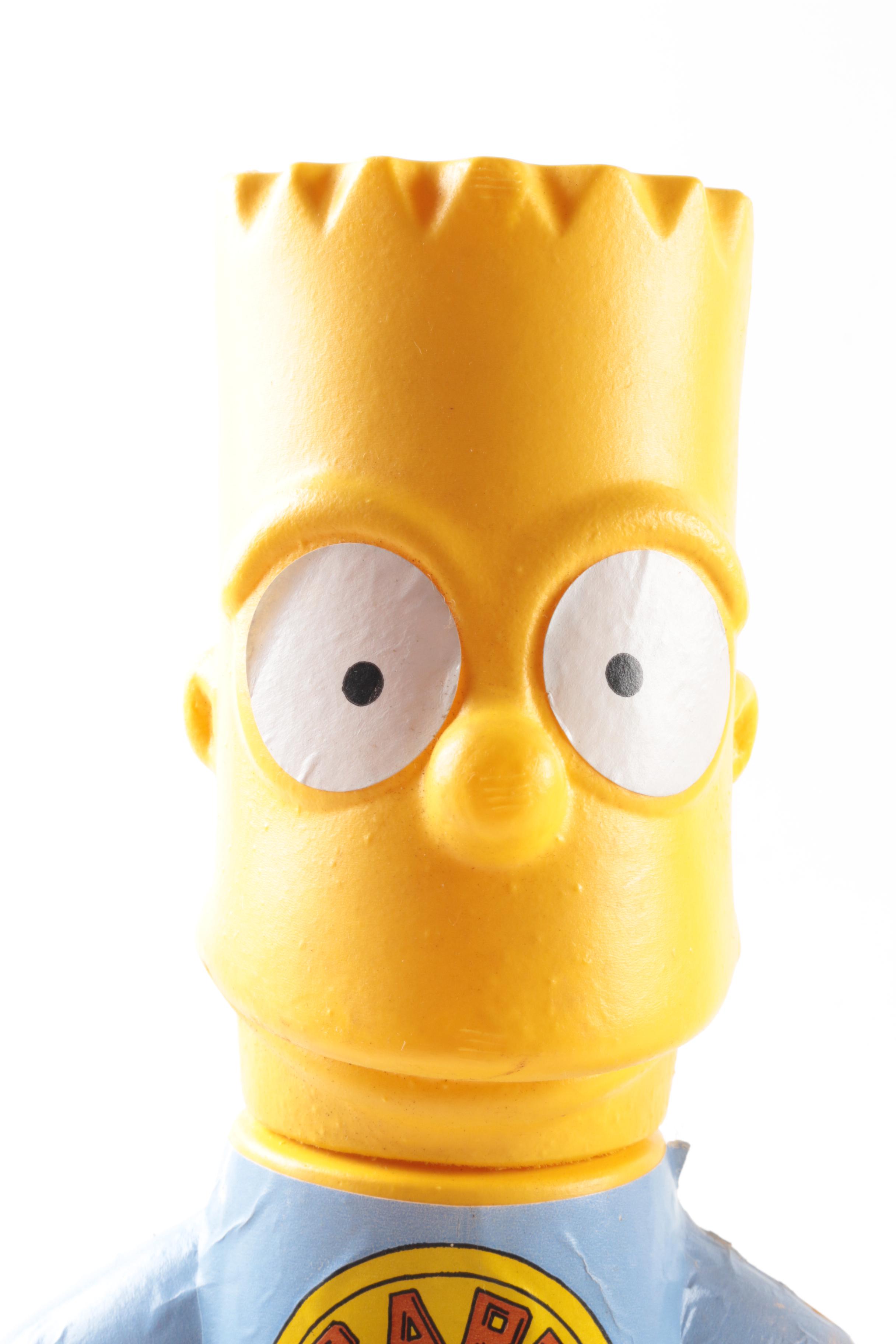 1990 Simpsons "Homer" Plush Doll and Street Kids "Bart Bank"