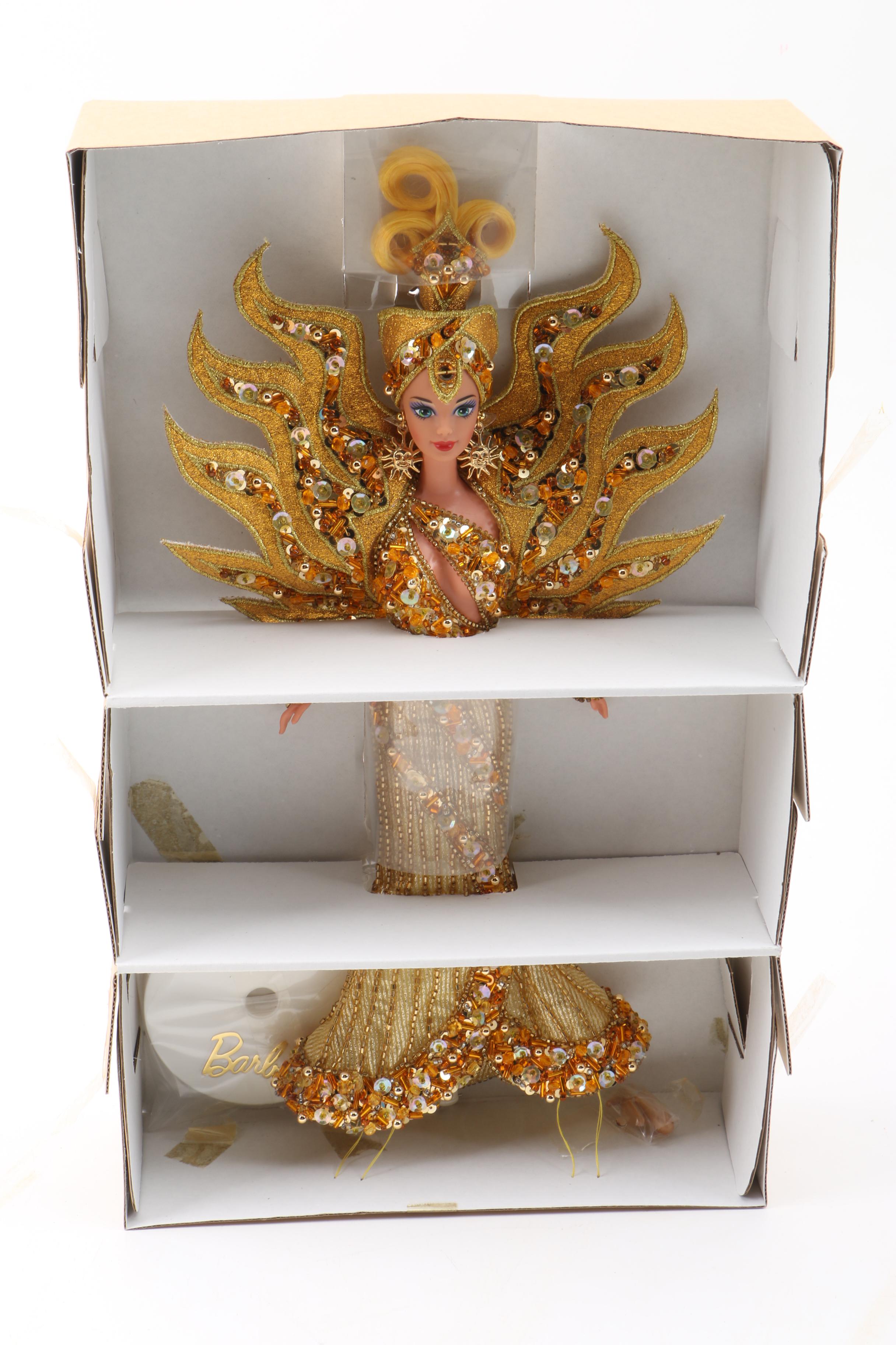 Mattel "Goddess of the Sun" and "Moon Goddess" Barbie Dolls by Bob Mackie