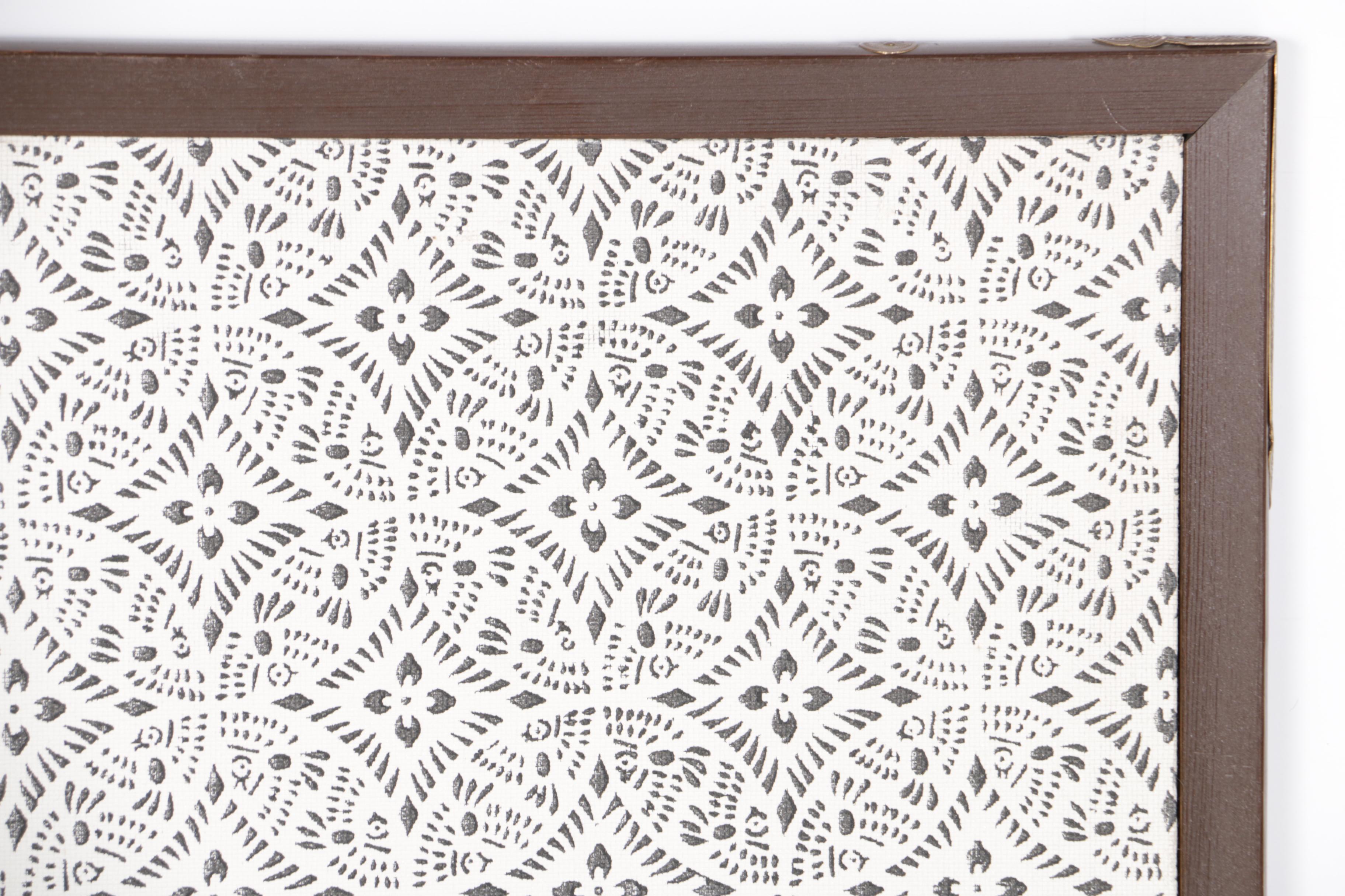 Vintage Japanese Folding Wall Screen