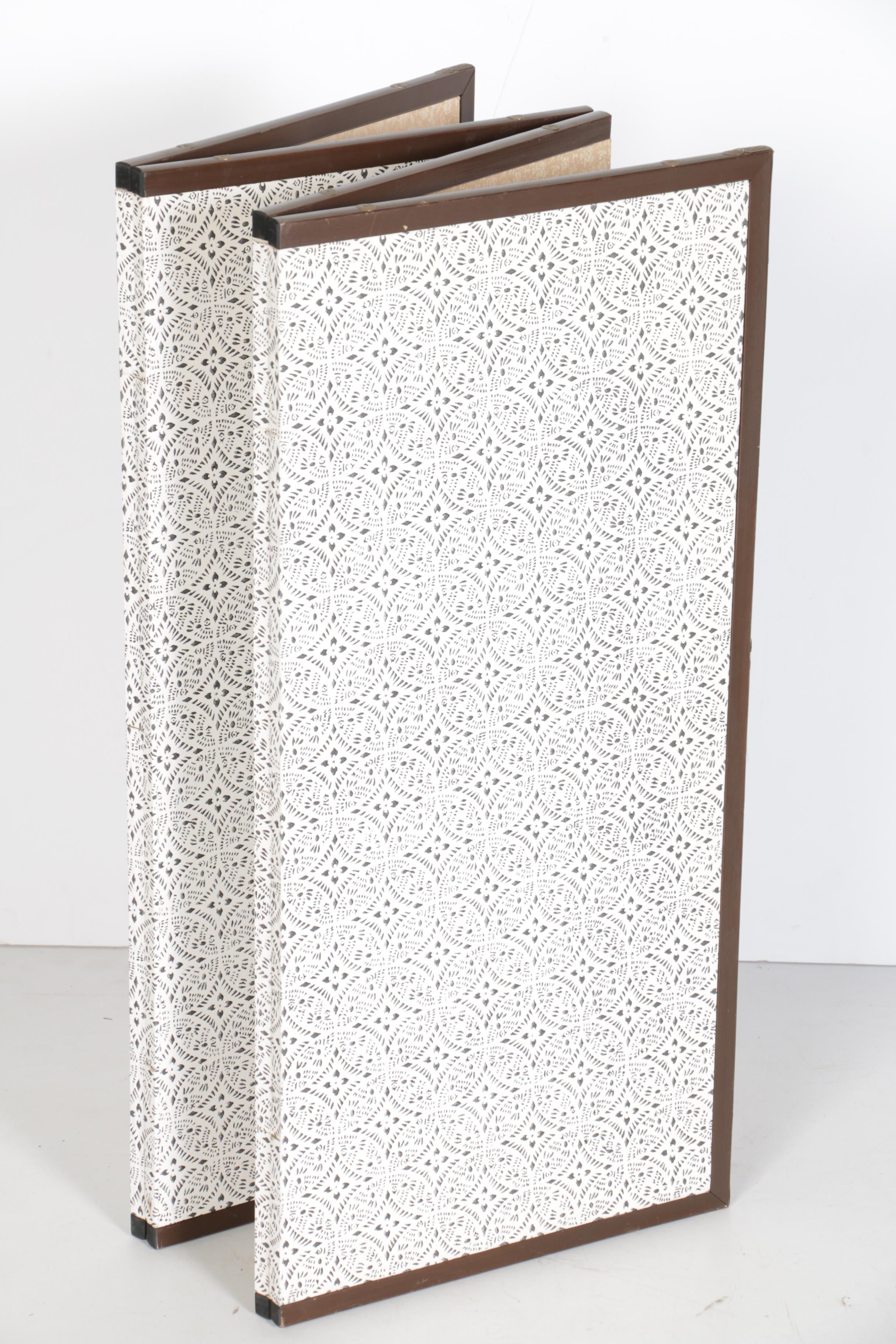 Vintage Japanese Folding Wall Screen