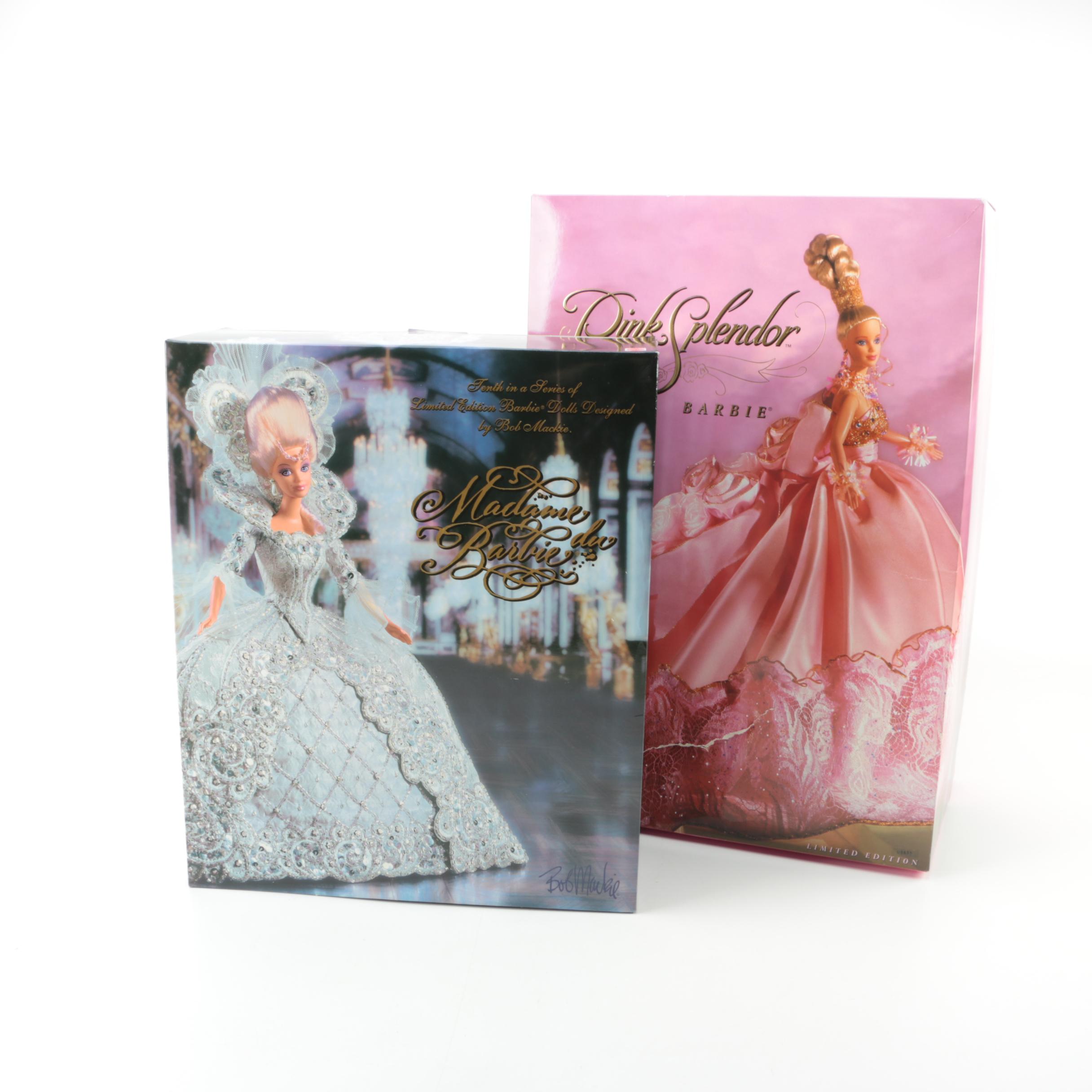 Mattel "Madame du Barbie" Doll with "Pink Splendor Barbie" by Bob Mackie