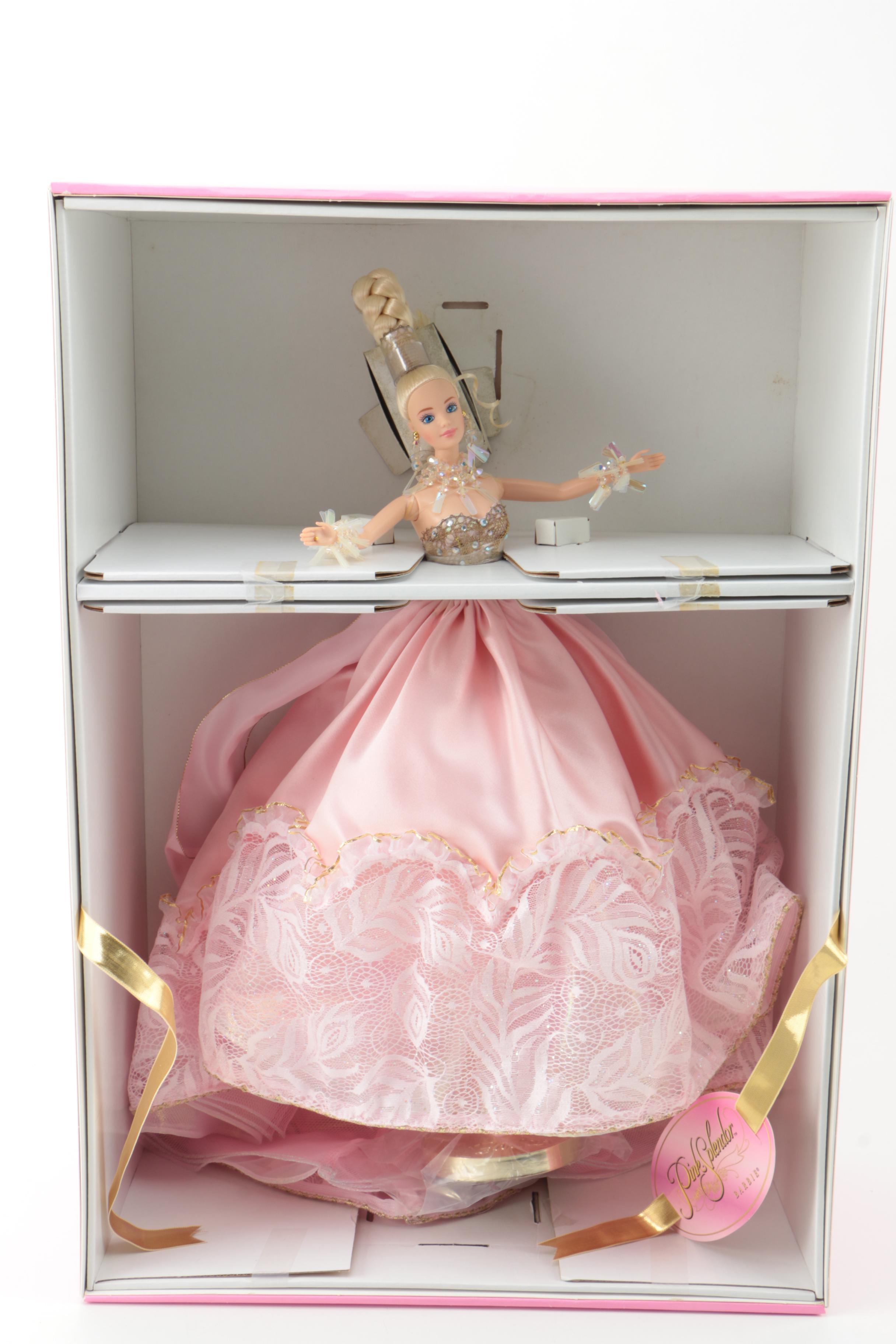 Mattel "Madame du Barbie" Doll with "Pink Splendor Barbie" by Bob Mackie