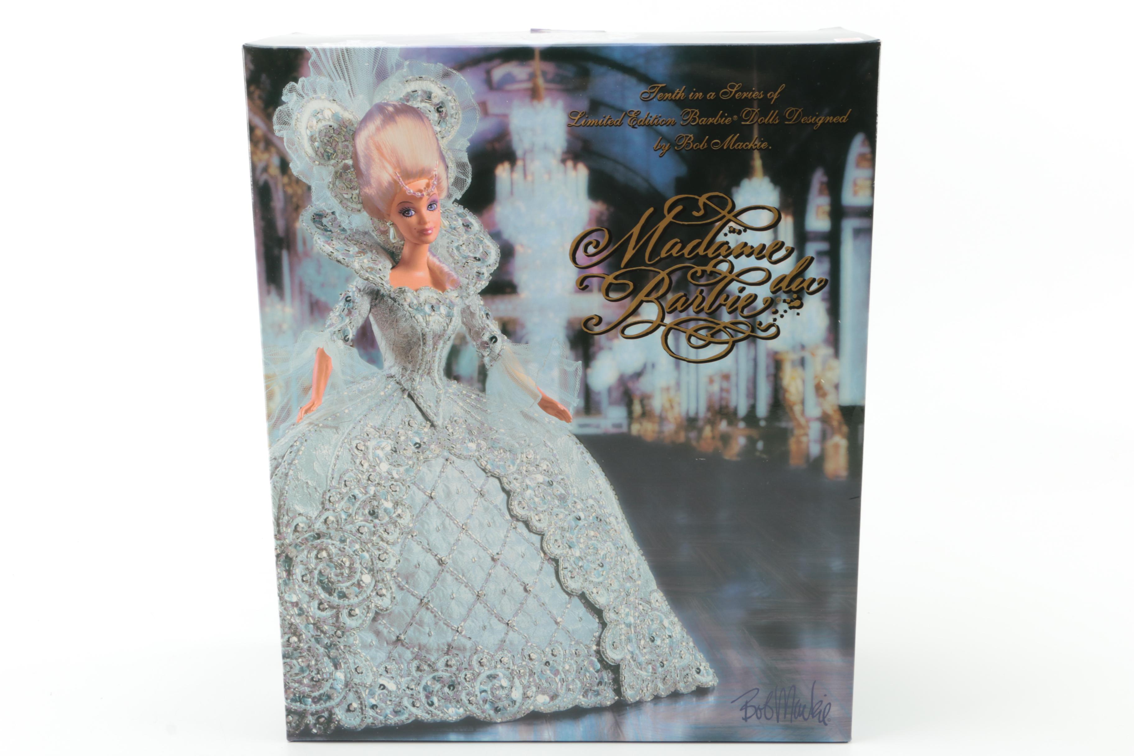 Mattel "Madame du Barbie" Doll with "Pink Splendor Barbie" by Bob Mackie