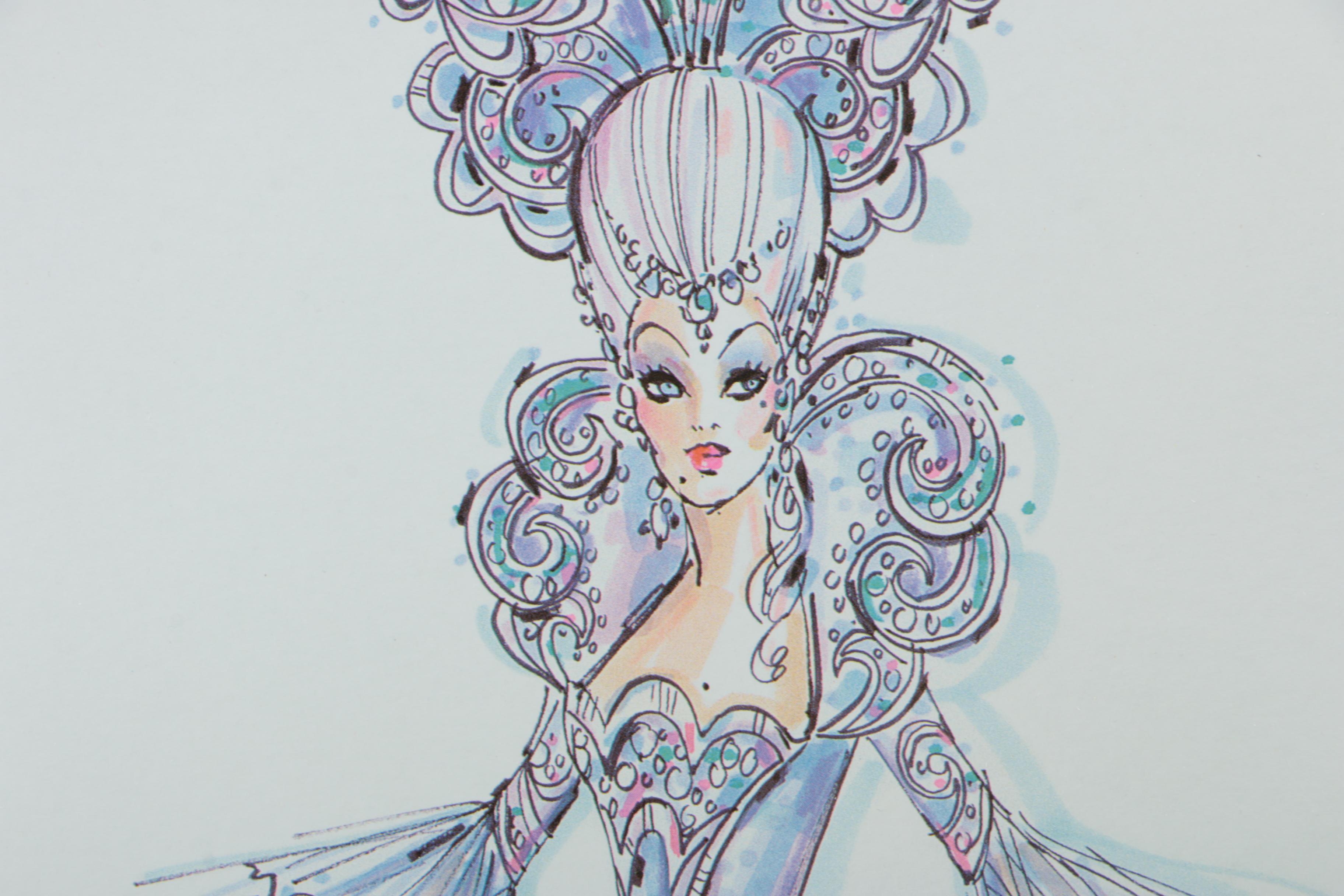 Mattel "Madame du Barbie" Doll with "Pink Splendor Barbie" by Bob Mackie