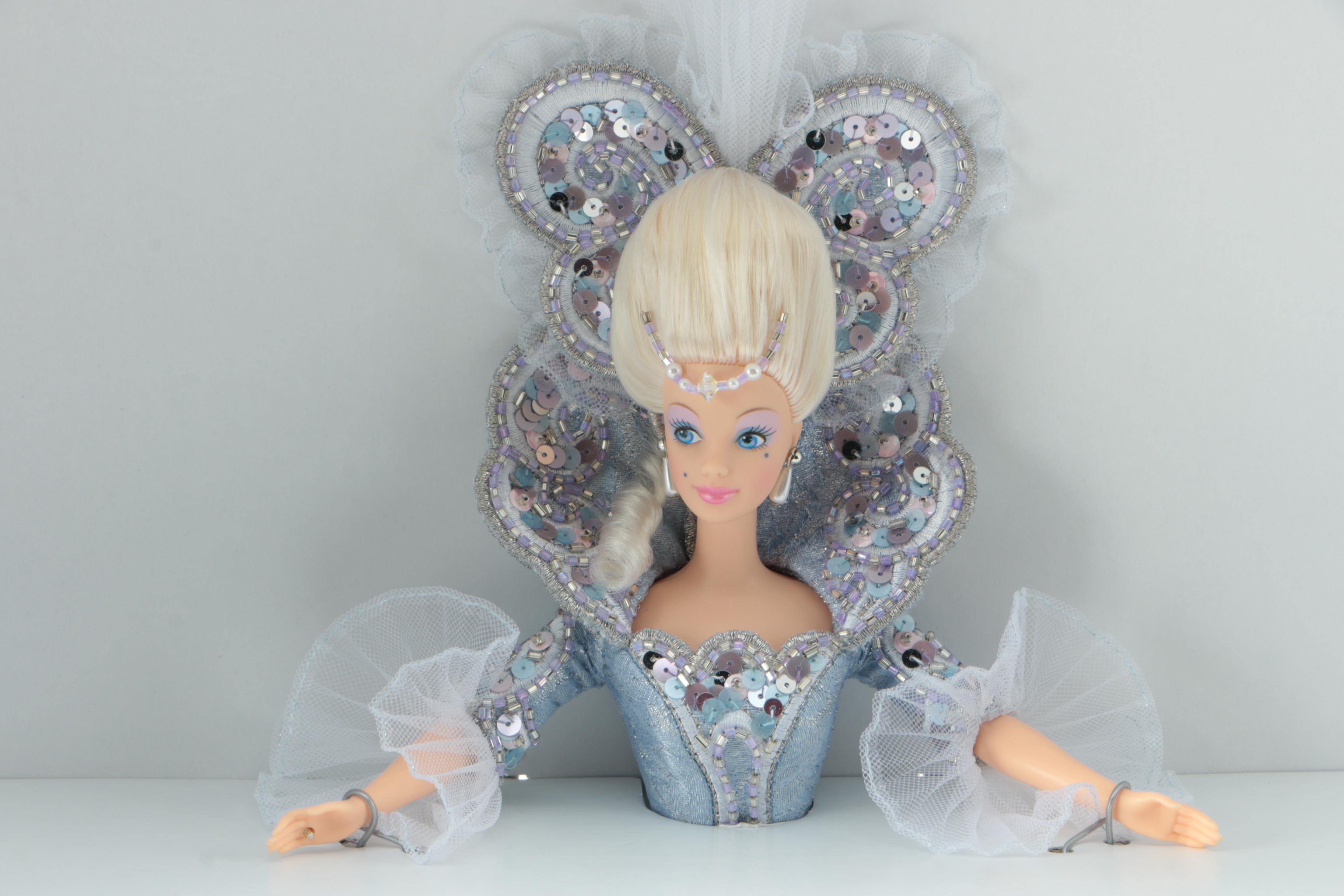 Mattel "Madame du Barbie" Doll with "Pink Splendor Barbie" by Bob Mackie